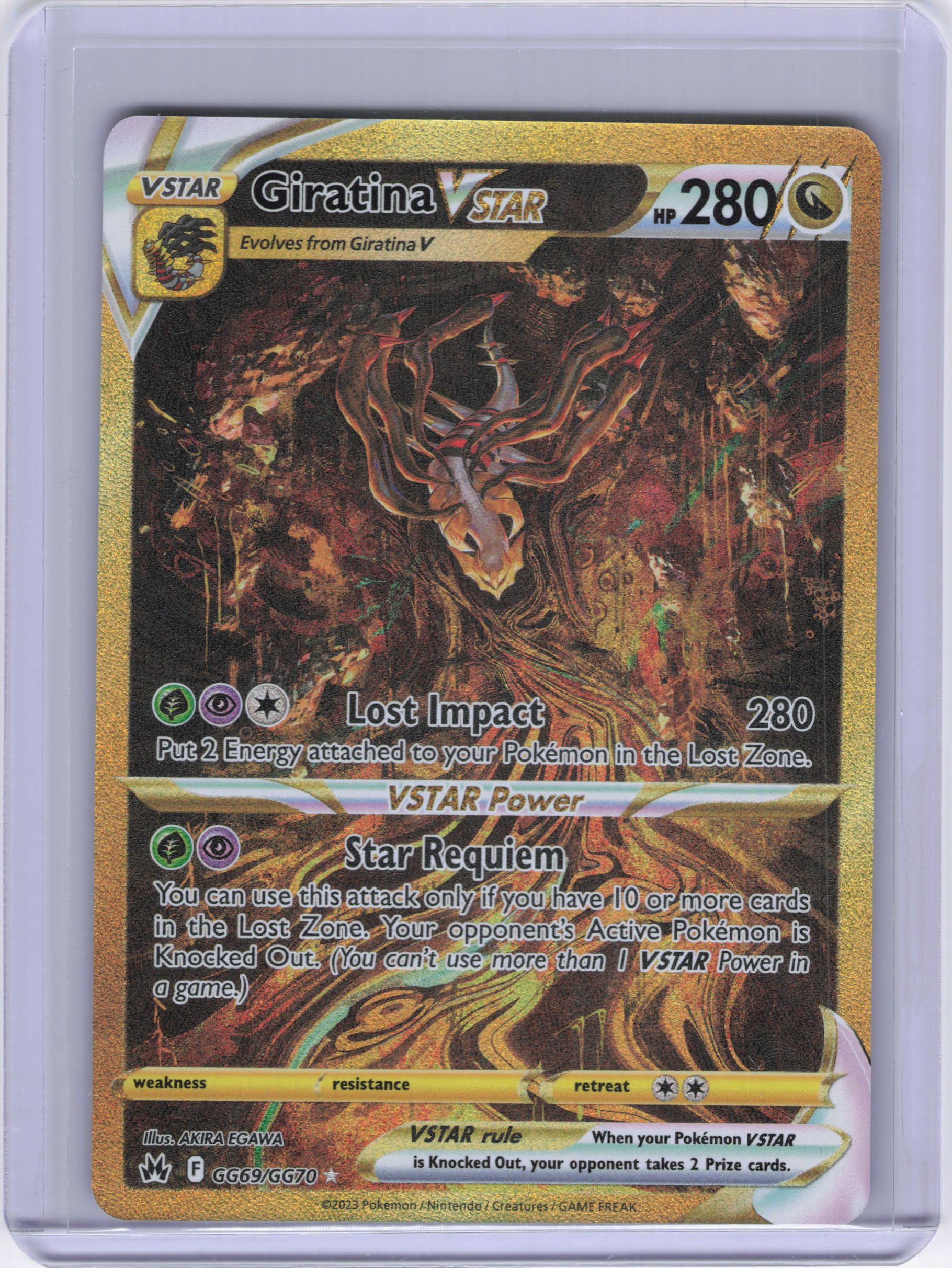 Giratina VSTAR (Secret) - SWSH: Crown Zenith: Galarian Gallery (CRZ:GG)