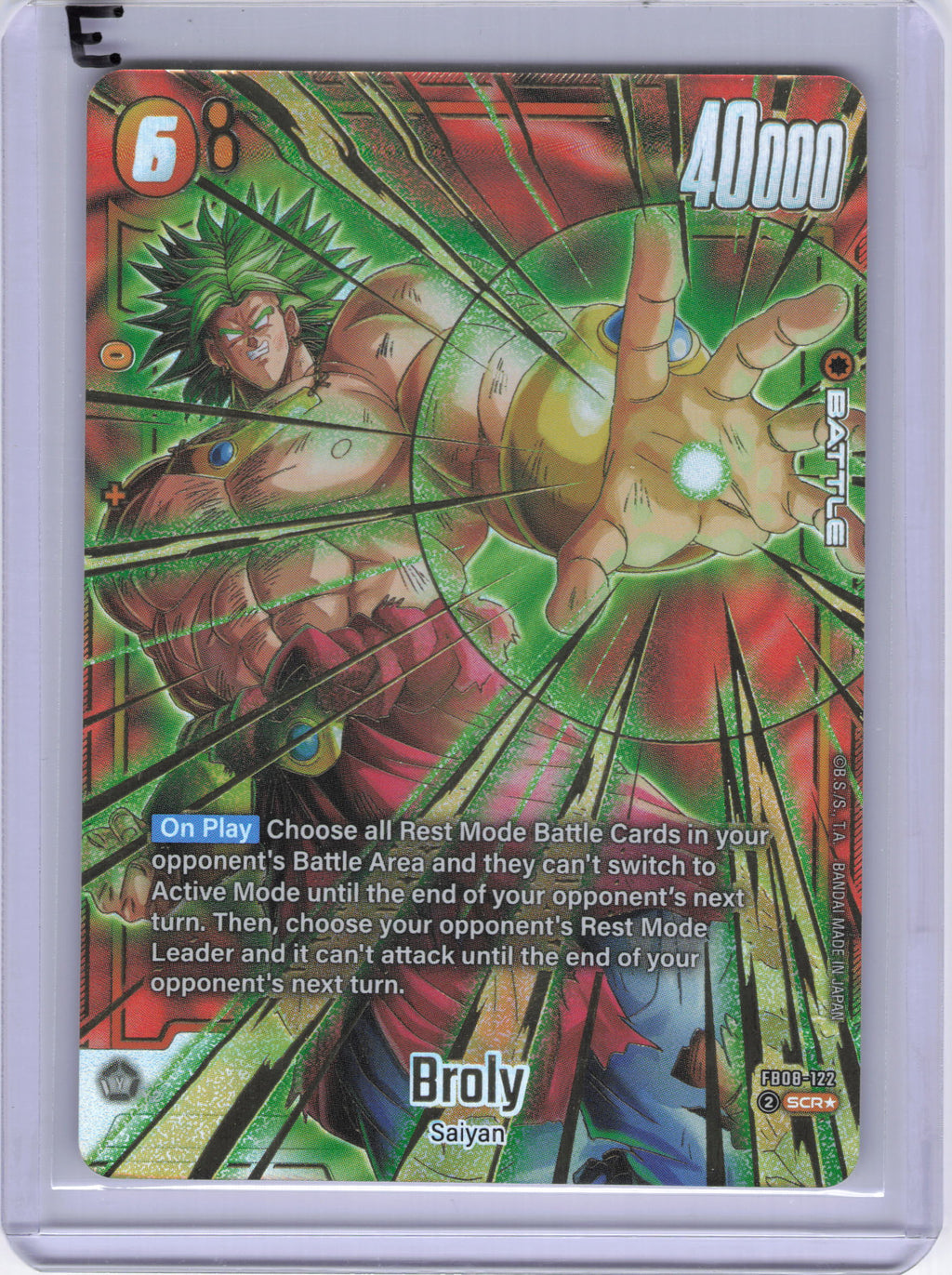 Broly - FB08-122 (Alternate Art) - Saiyan's Pride (FB08)