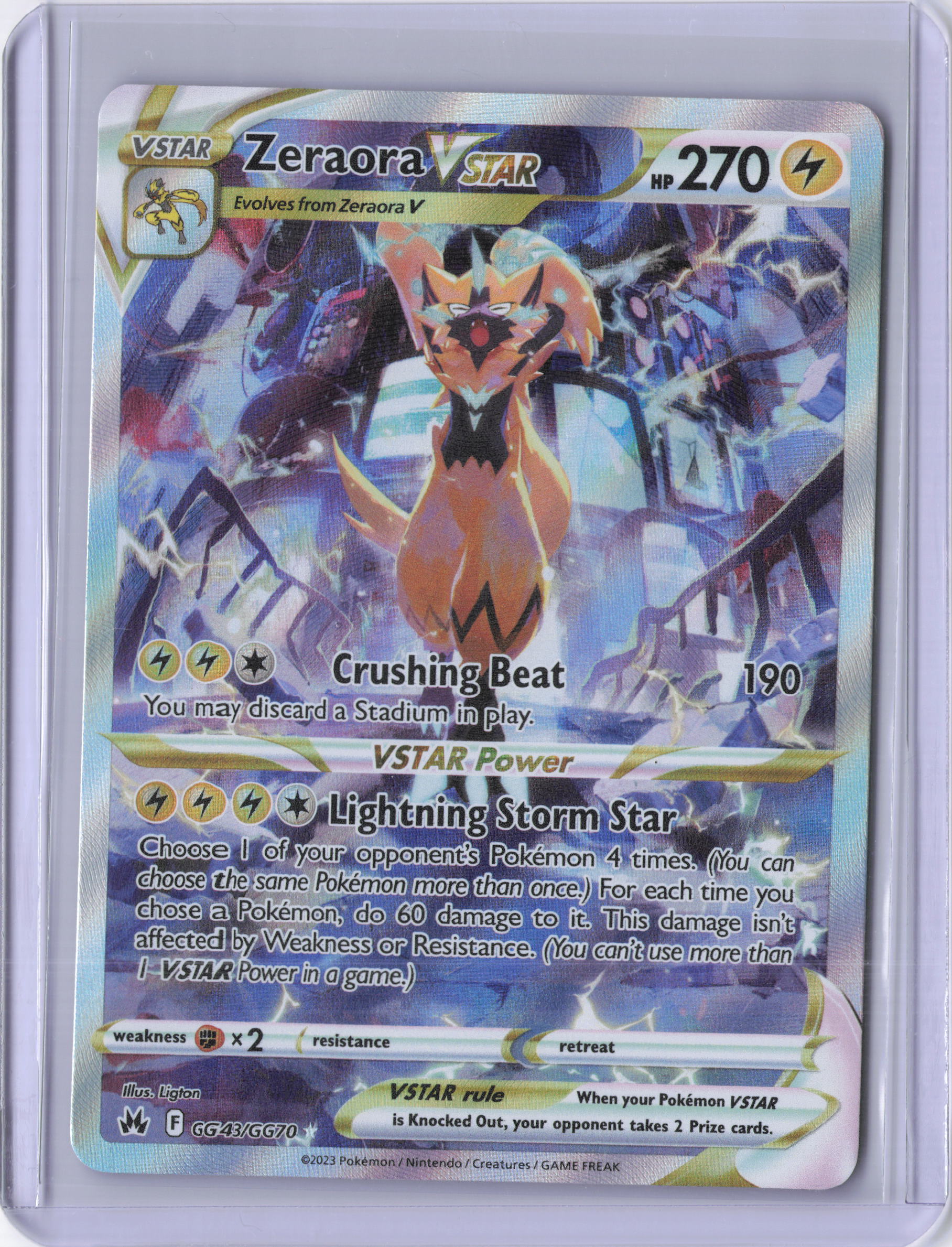 Zeraora VSTAR - SWSH: Crown Zenith: Galarian Gallery (CRZ:GG)