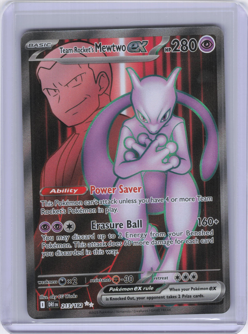 Team Rocket's Mewtwo ex - 213/182 - SV10: Destined Rivals (DRI)