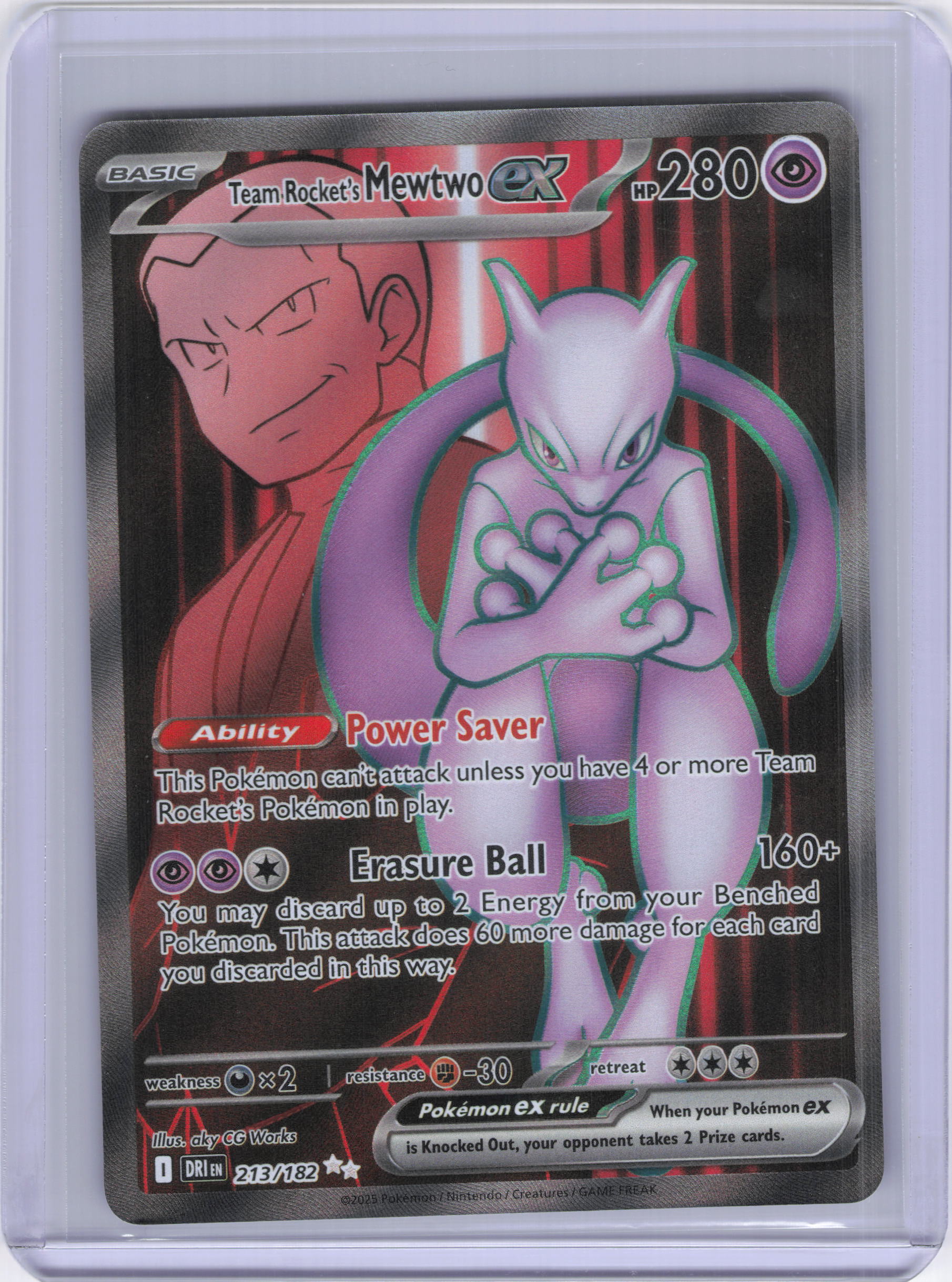 Team Rocket's Mewtwo ex - 213/182 - SV10: Destined Rivals (DRI)