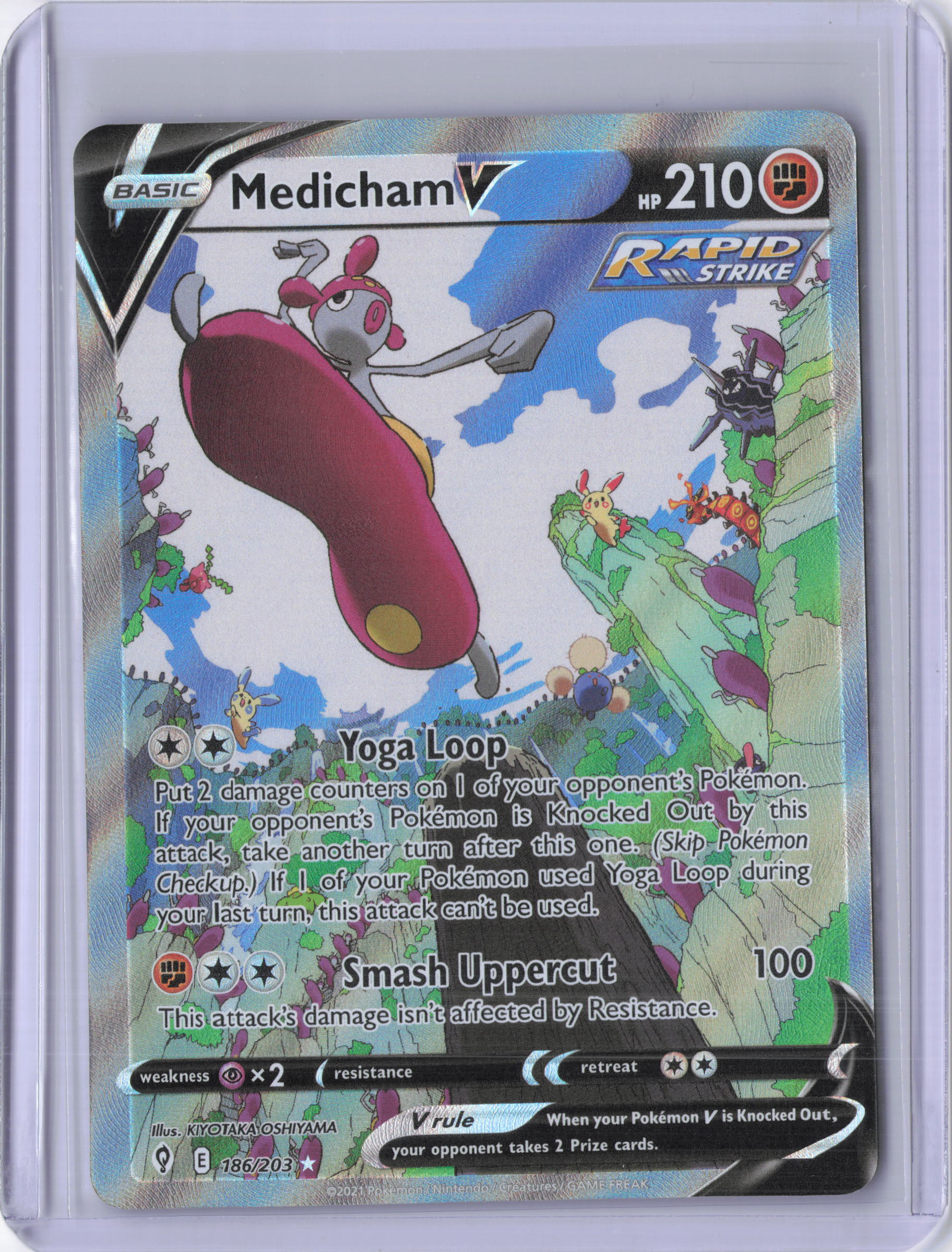 Medicham V (Alternate Full Art) - SWSH07: Evolving Skies (SWSH07)