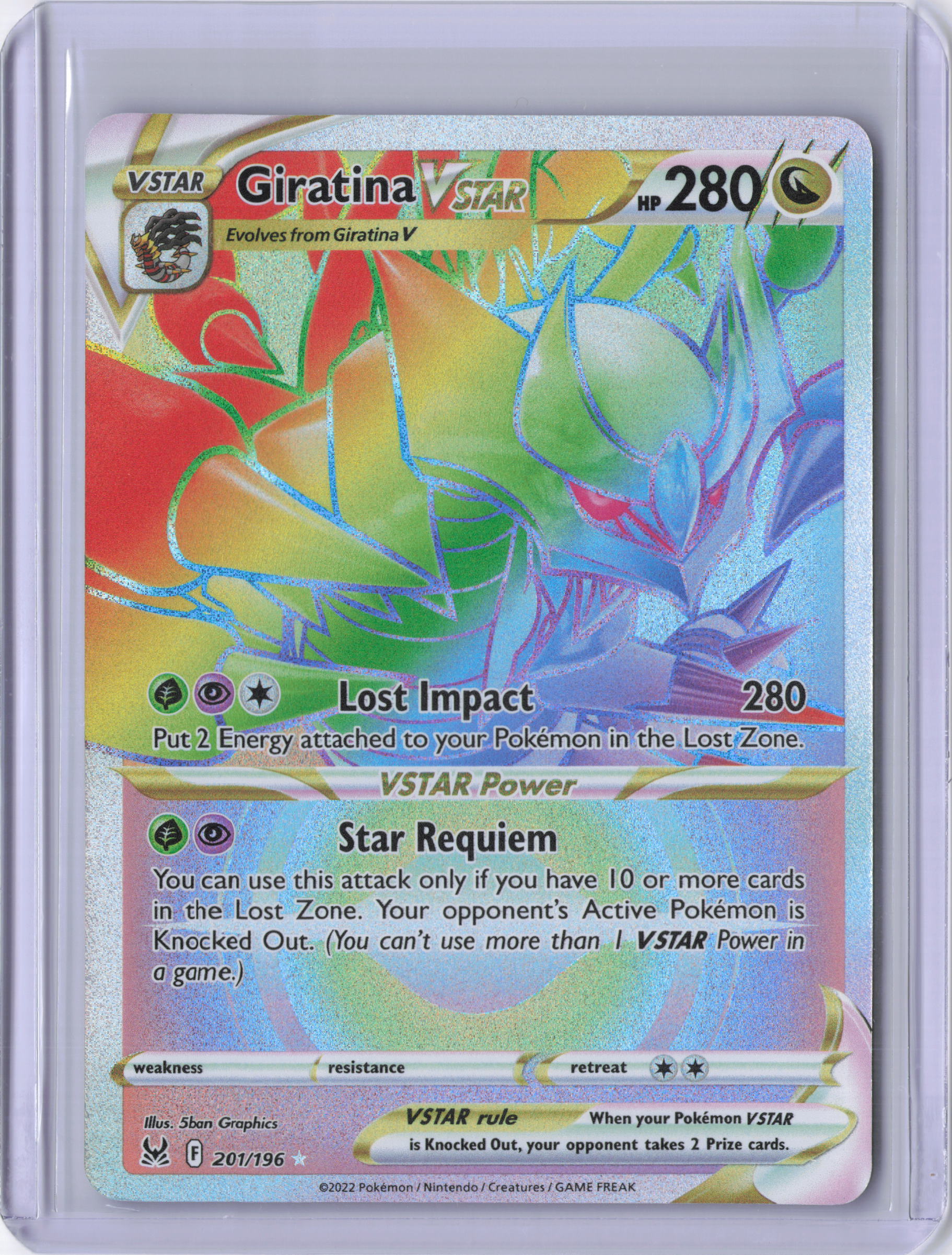 Giratina VSTAR (201) (Secret) - SWSH11: Lost Origin (SWSH11)