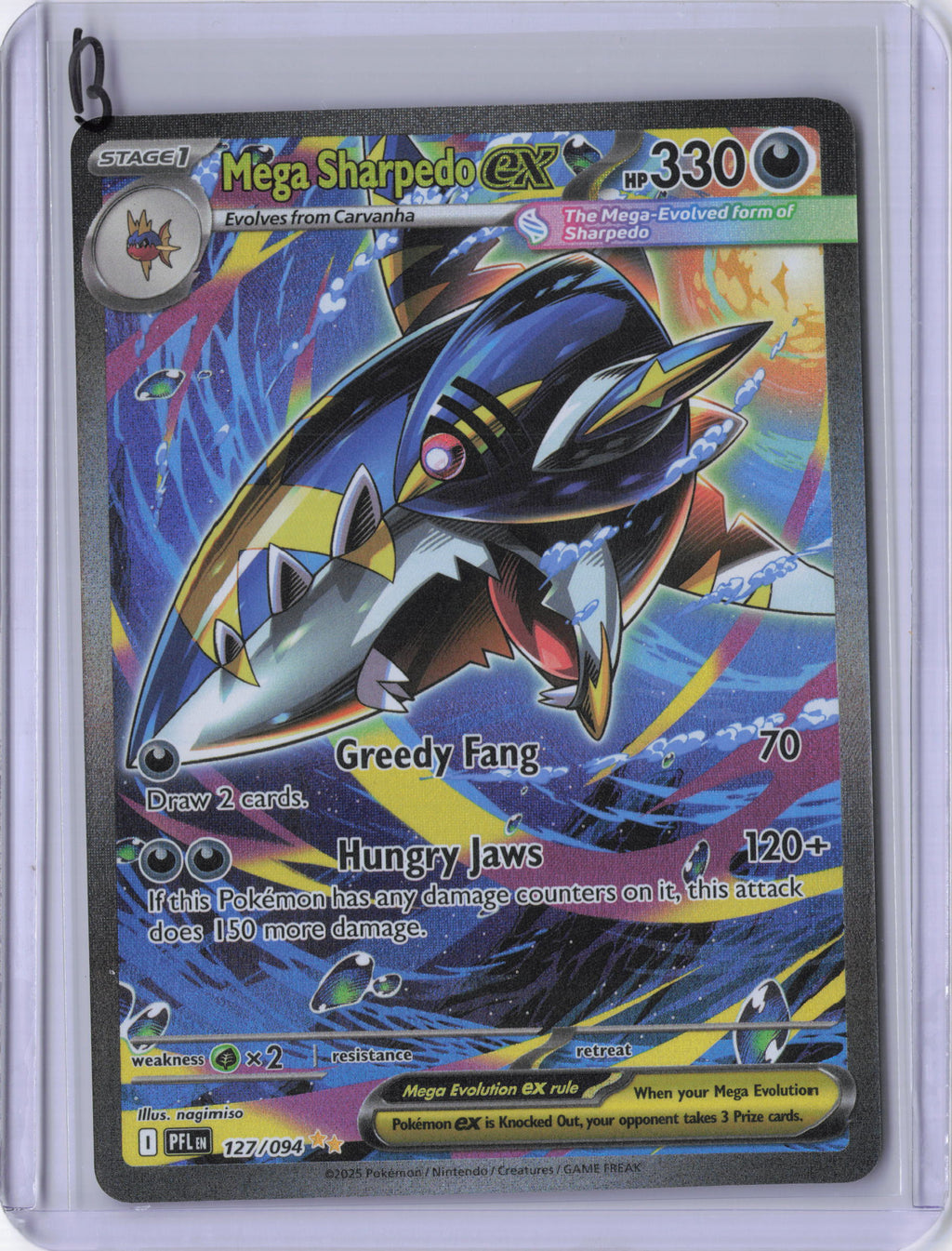 Mega Sharpedo ex - 127/094 - ME02: Phantasmal Flames (PFL)