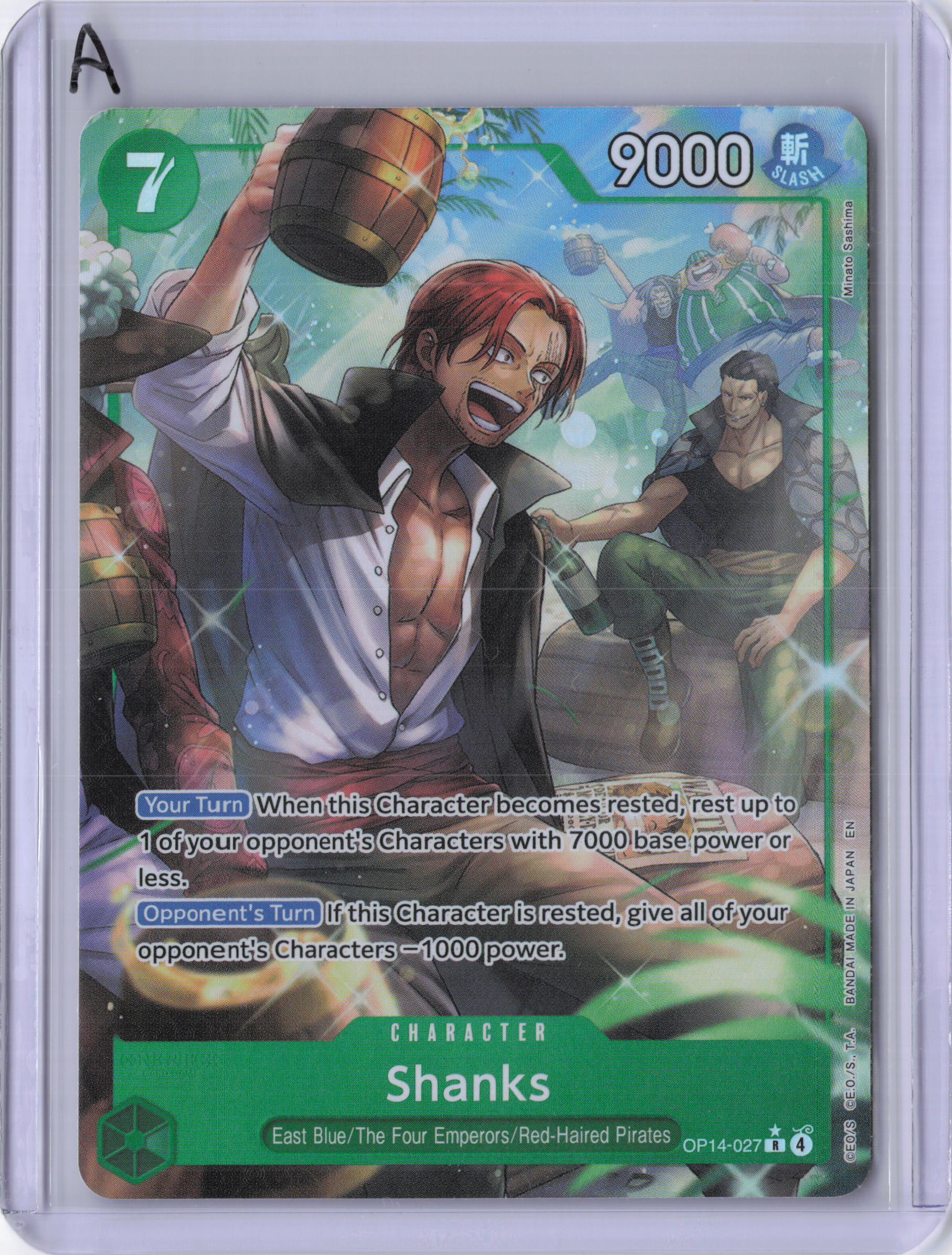 Shanks (Alternate Art) - The Azure Sea's Seven (OP14)