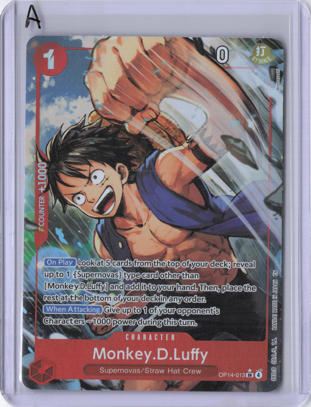 Monkey.D.Luffy - OP14-013 (Alternate Art) - The Azure Sea's Seven (OP14)