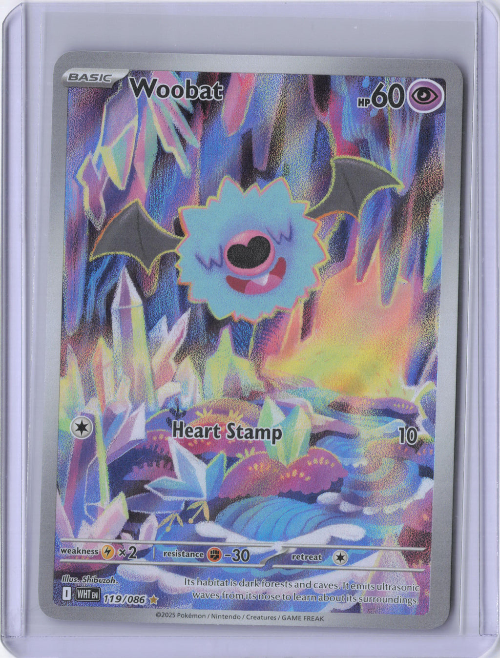 Woobat - 119/086 - SV: White Flare (WHT)