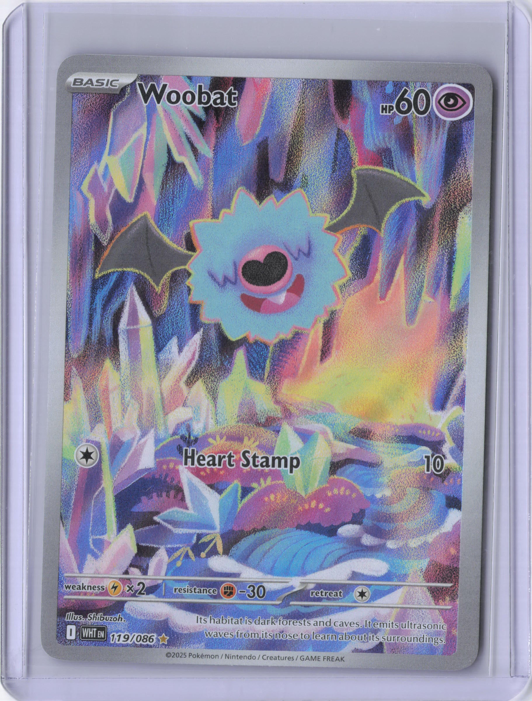 Woobat - 119/086 - SV: White Flare (WHT)
