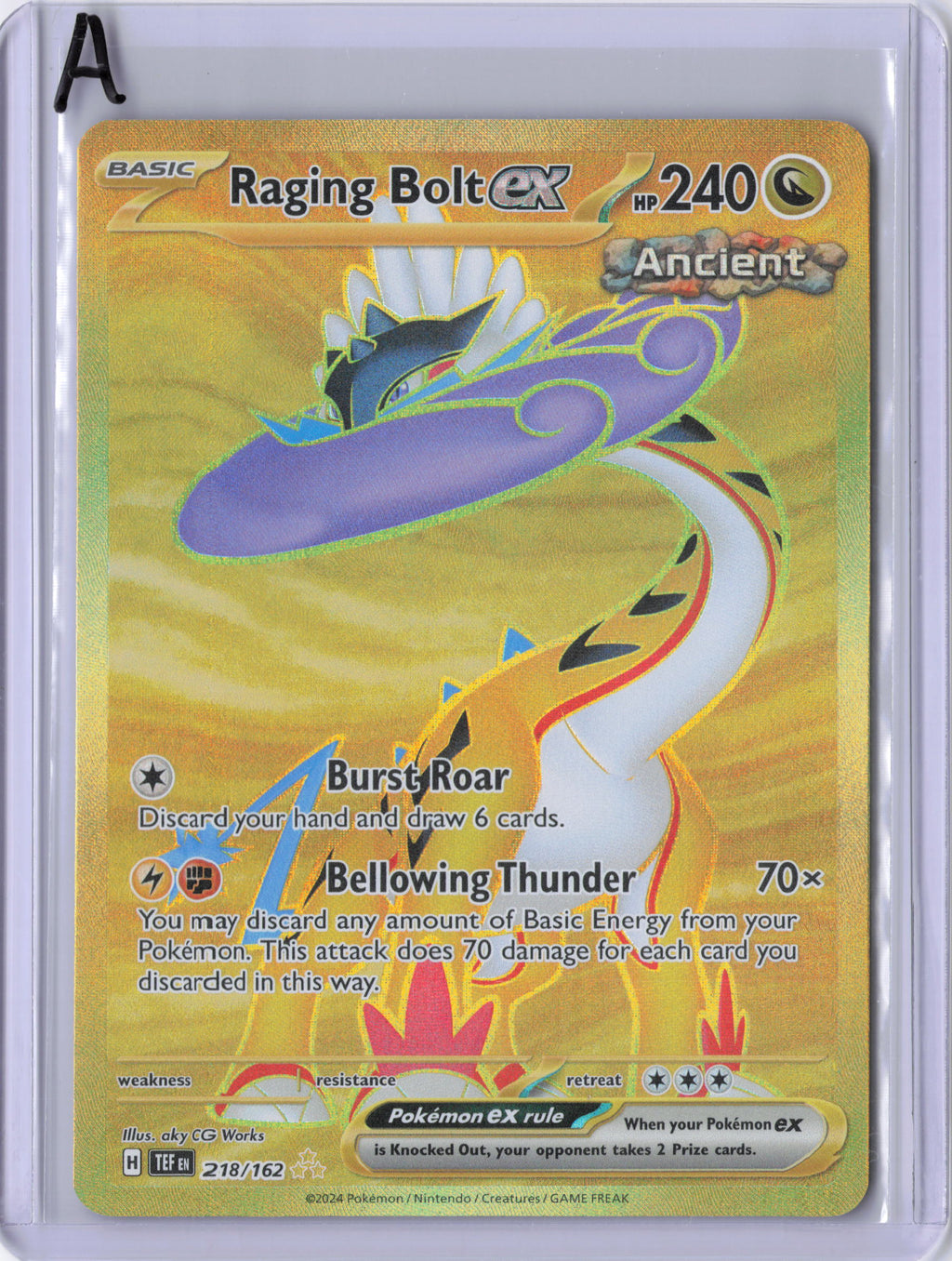 Raging Bolt ex - 218/162 - SV05: Temporal Forces (TEF)