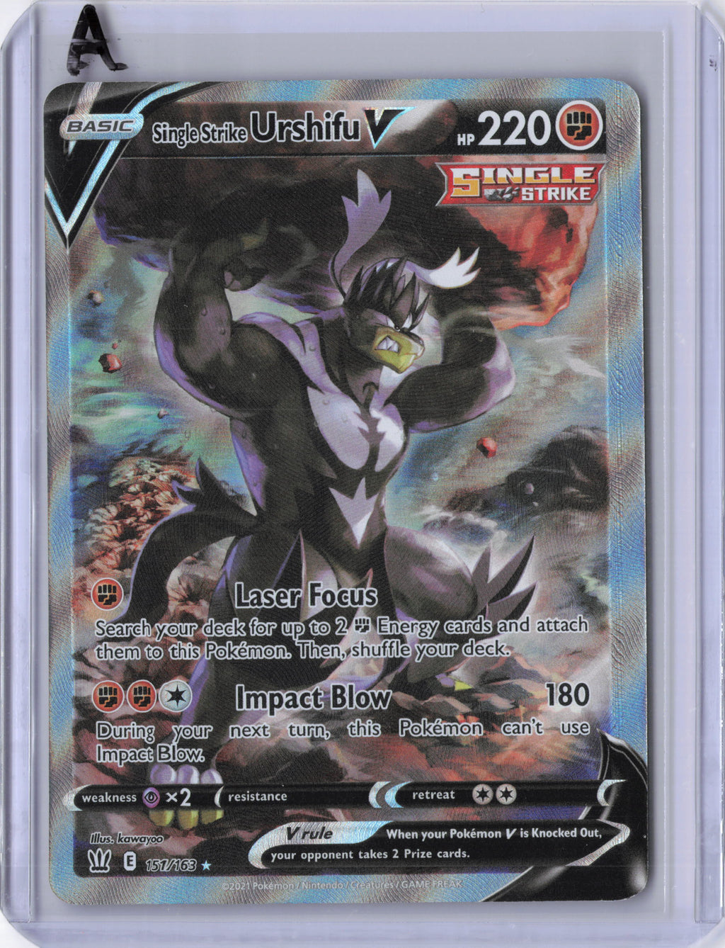 Single Strike Urshifu V (Alternate Full Art) - SWSH05: Battle Styles (SWSH05)