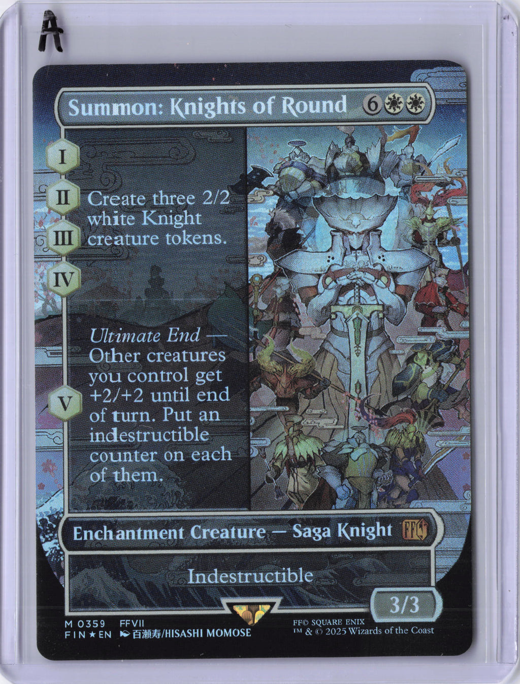 Summon: Knights of Round (Borderless) - FINAL FANTASY (FIN) (Foil)
