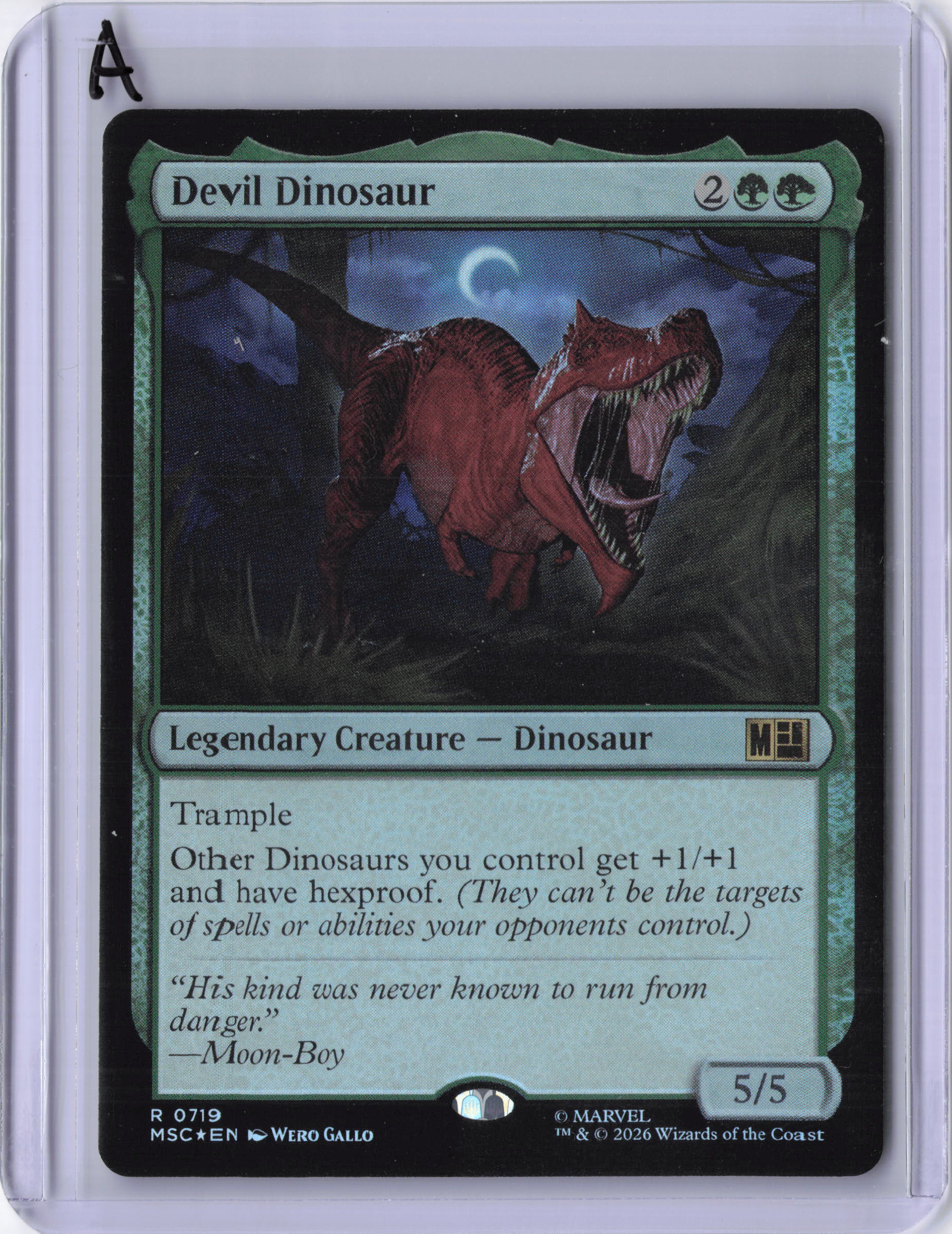 Devil Dinosaur - Commander: Marvel Super Heroes (MSC) (Foil)