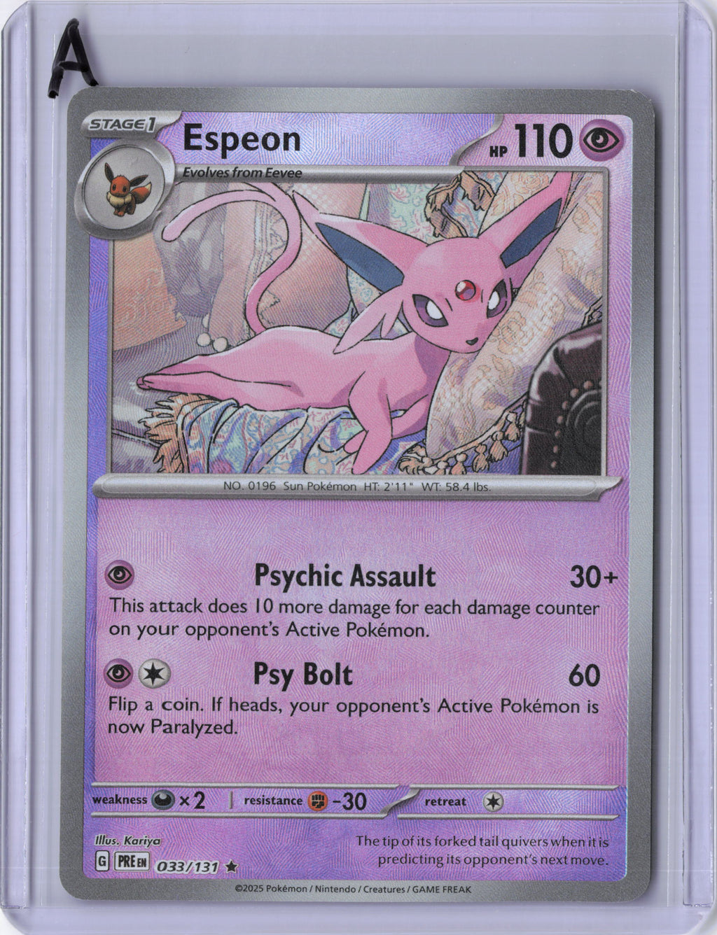 Espeon (Master Ball Pattern) - SV: Prismatic Evolutions (PRE)