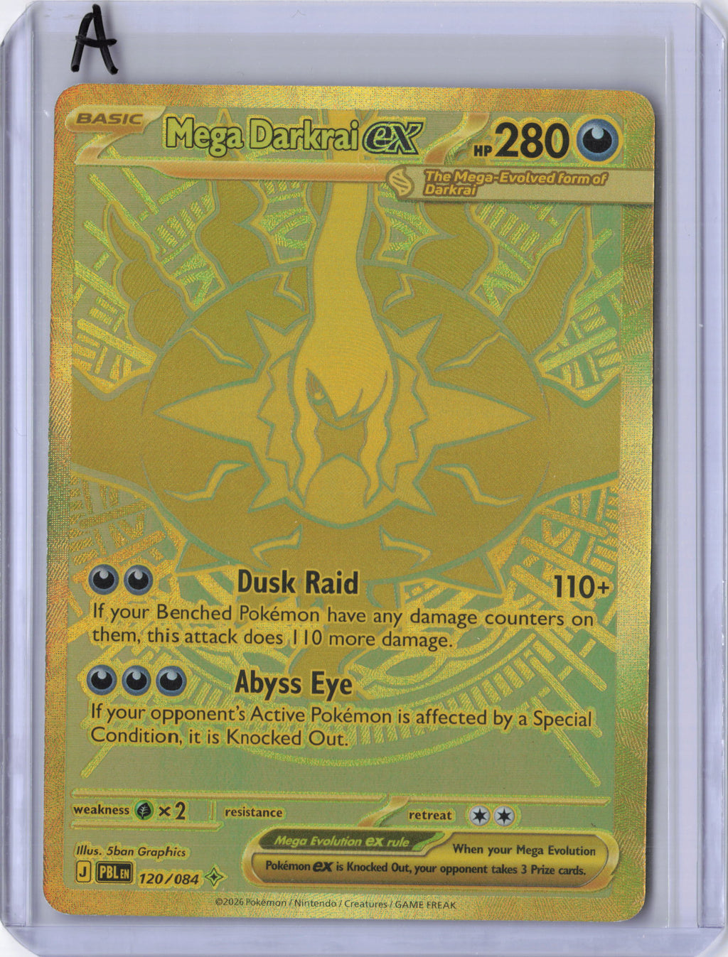 Mega Darkrai ex - 120/084 - ME05: Pitch Black (PBL)