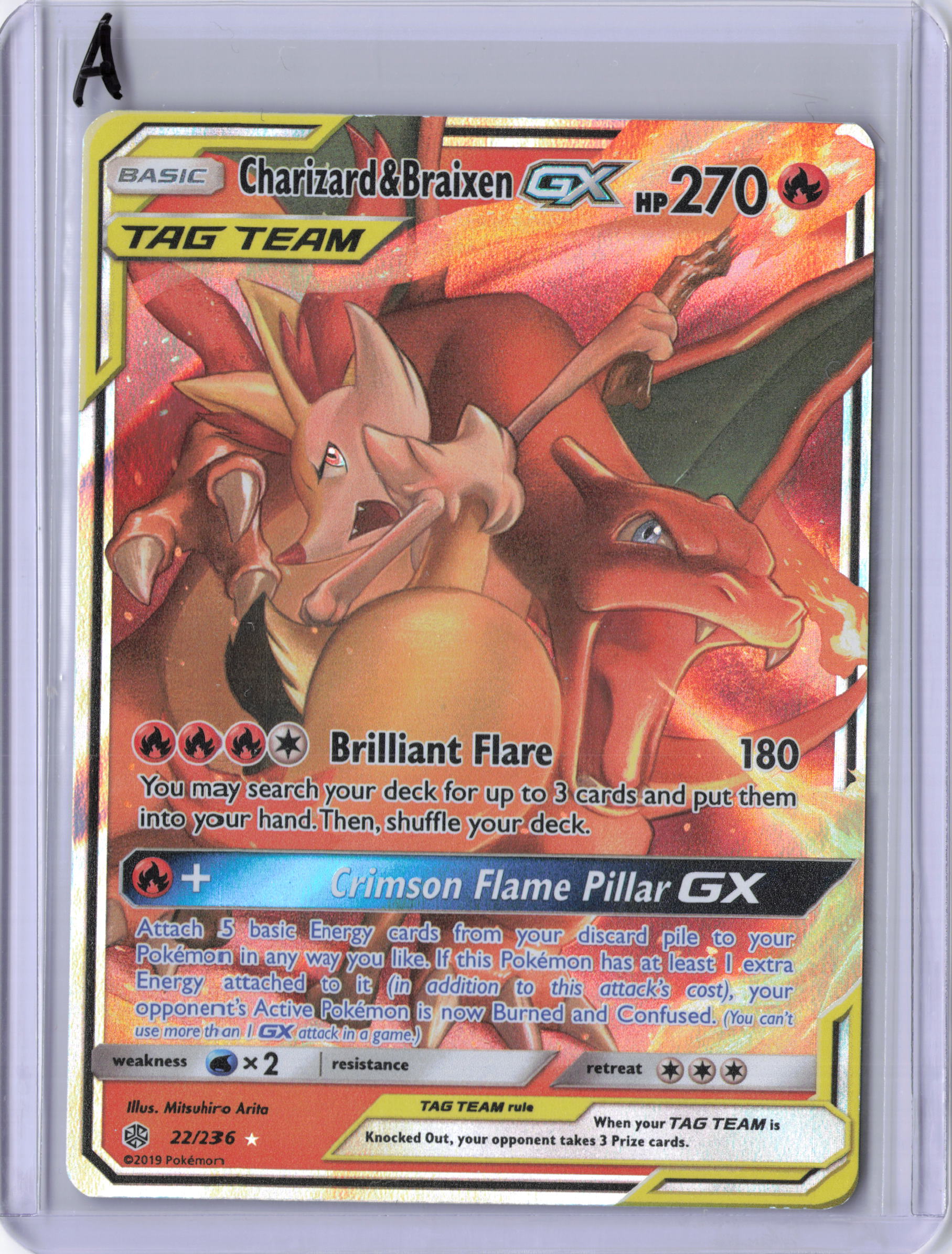 Charizard & Braixen GX - SM - Cosmic Eclipse (SM12)