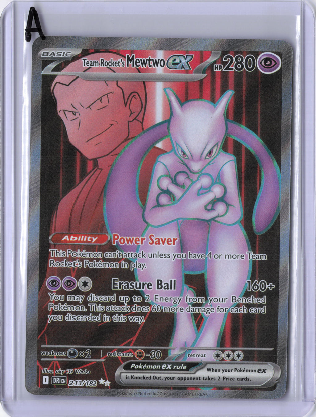 Team Rocket's Mewtwo ex - 213/182 - SV10: Destined Rivals (DRI)