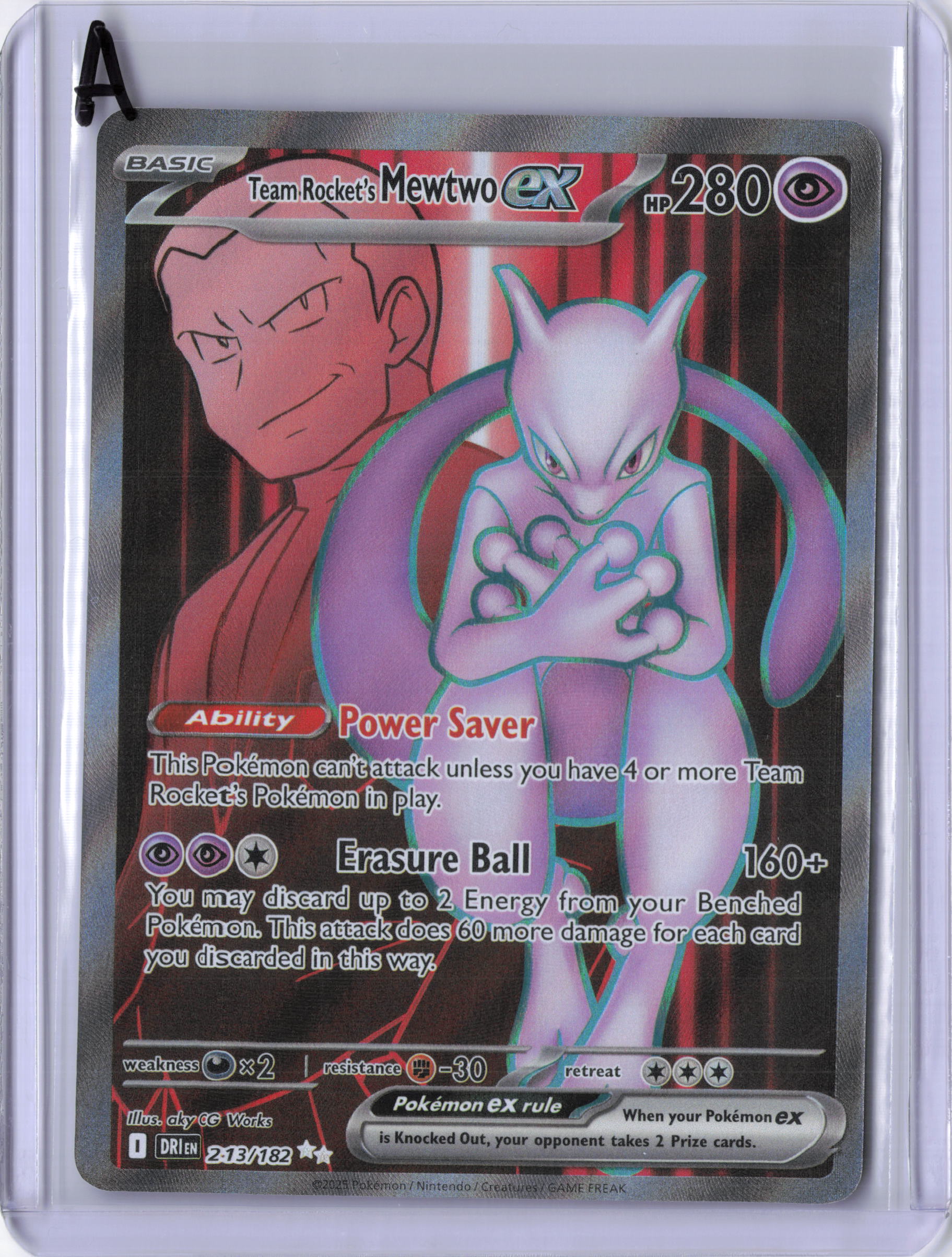 Team Rocket's Mewtwo ex - 213/182 - SV10: Destined Rivals (DRI)