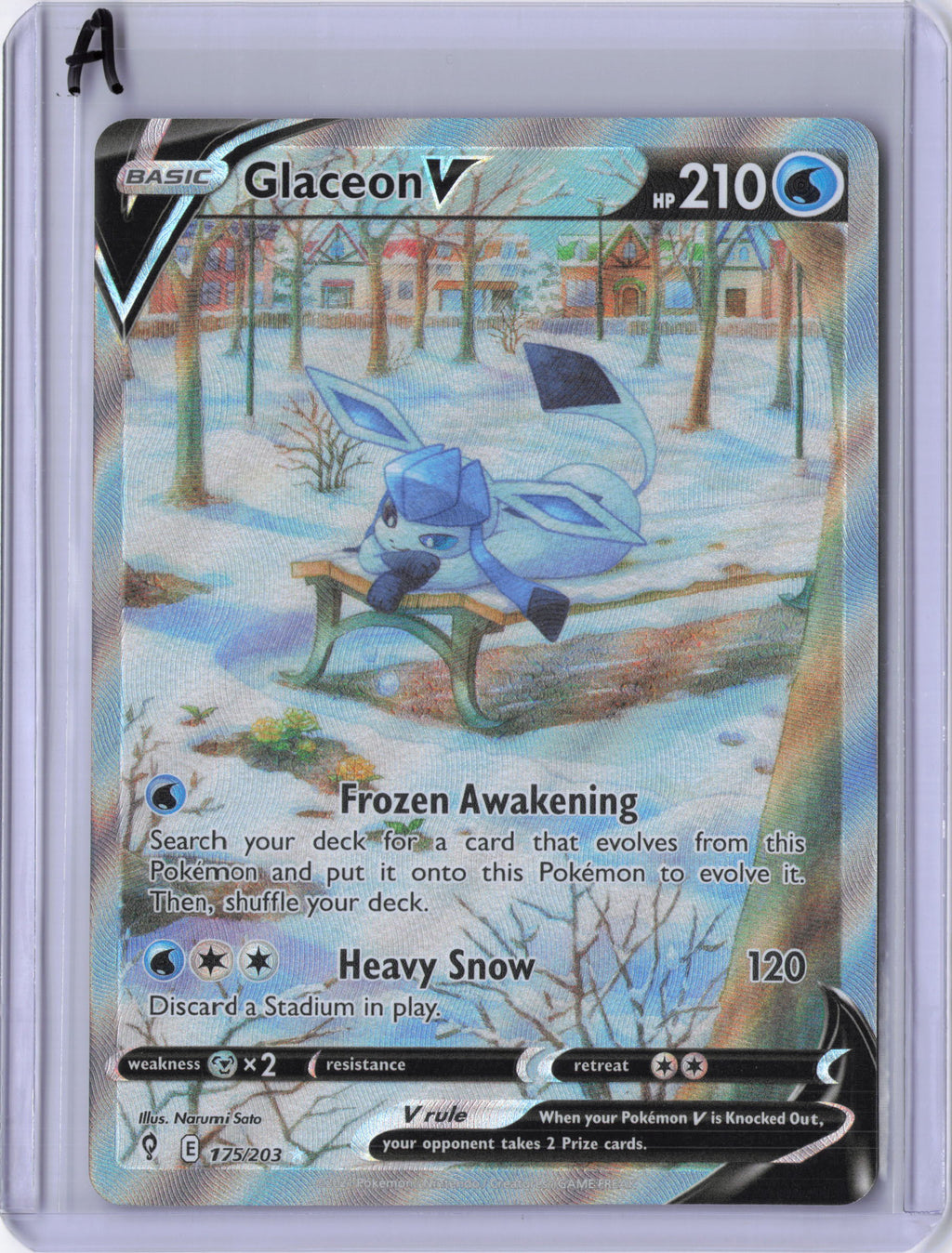 Glaceon V (Alternate Full Art) - SWSH07: Evolving Skies (SWSH07)
