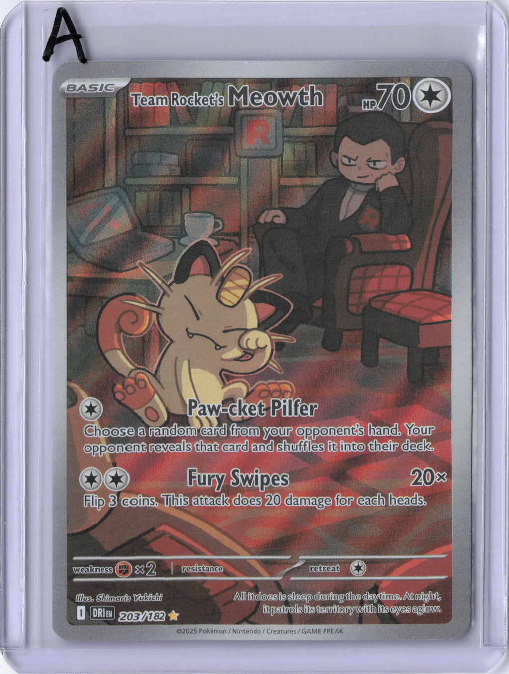 Team Rocket's Meowth - 203/182 - SV10: Destined Rivals (DRI)