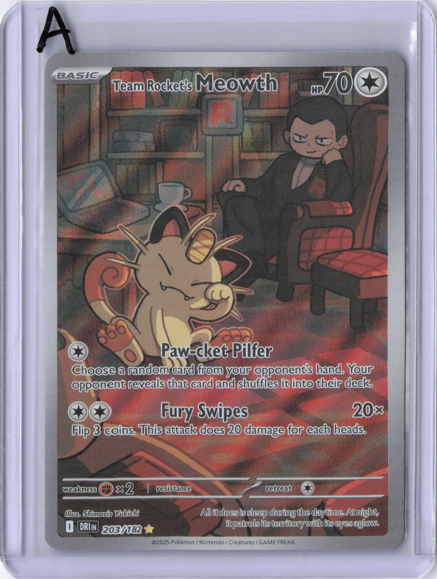 Team Rocket's Meowth - 203/182 - SV10: Destined Rivals (DRI)