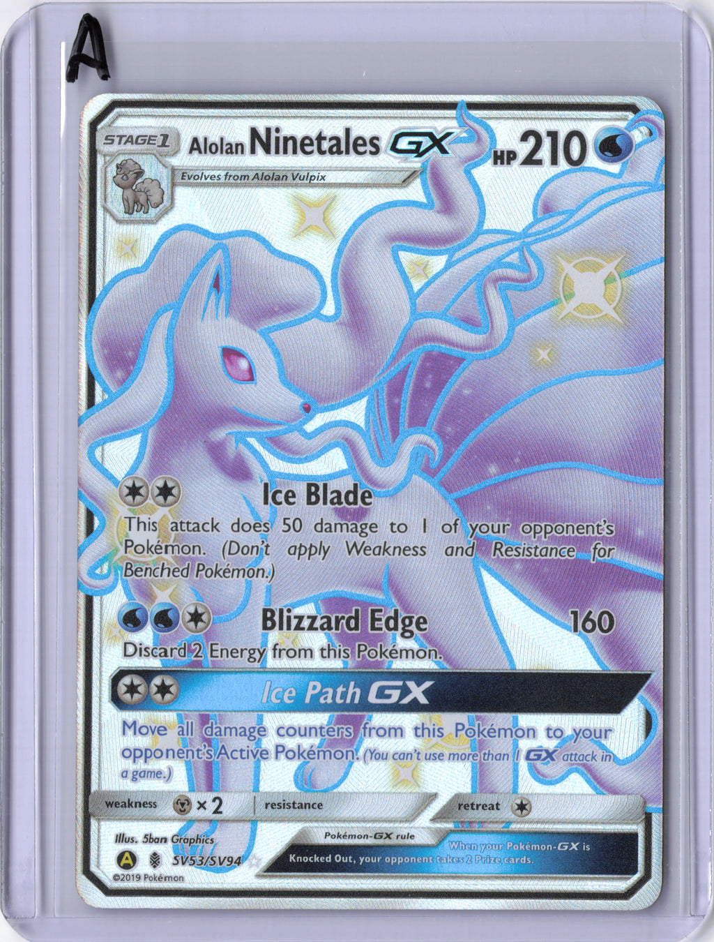 Alolan Ninetales GX - Hidden Fates: Shiny Vault (HIF:SV)