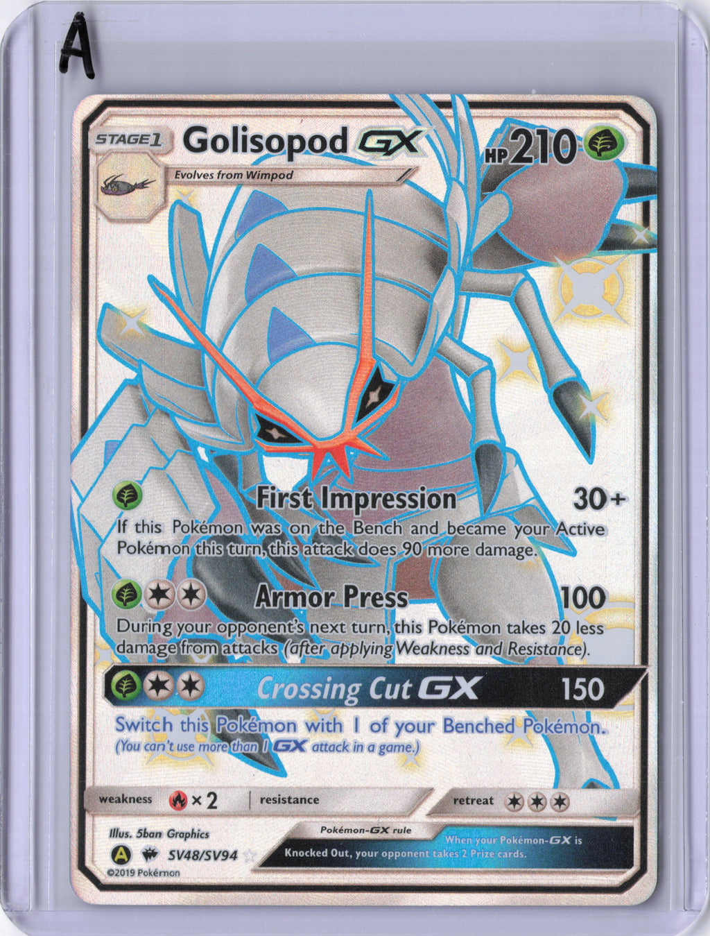 Golisopod GX - Hidden Fates: Shiny Vault (HIF:SV)