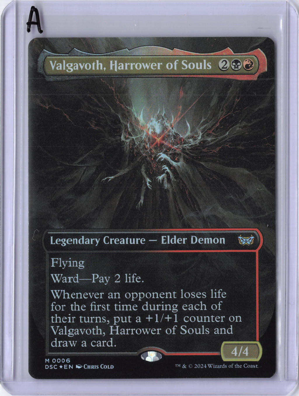 Valgavoth, Harrower of Souls (Borderless) - Commander: Duskmourn: House of Horror (DSC)