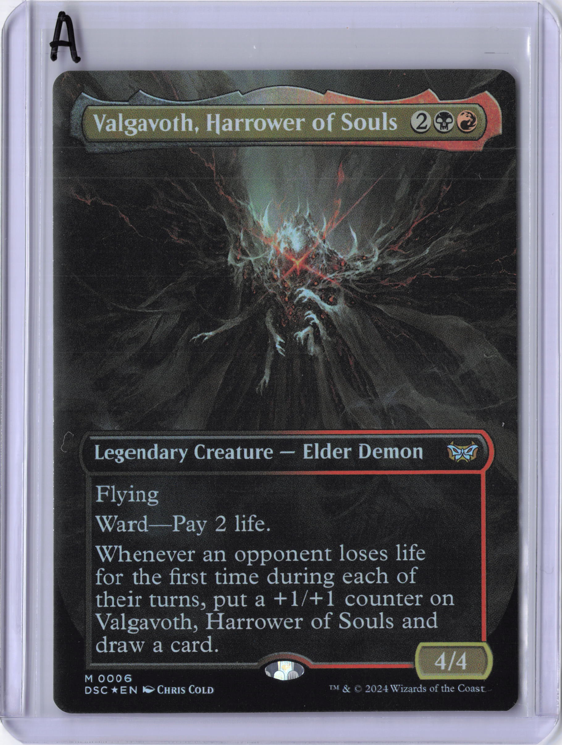 Valgavoth, Harrower of Souls (Borderless) - Commander: Duskmourn: House of Horror (DSC)