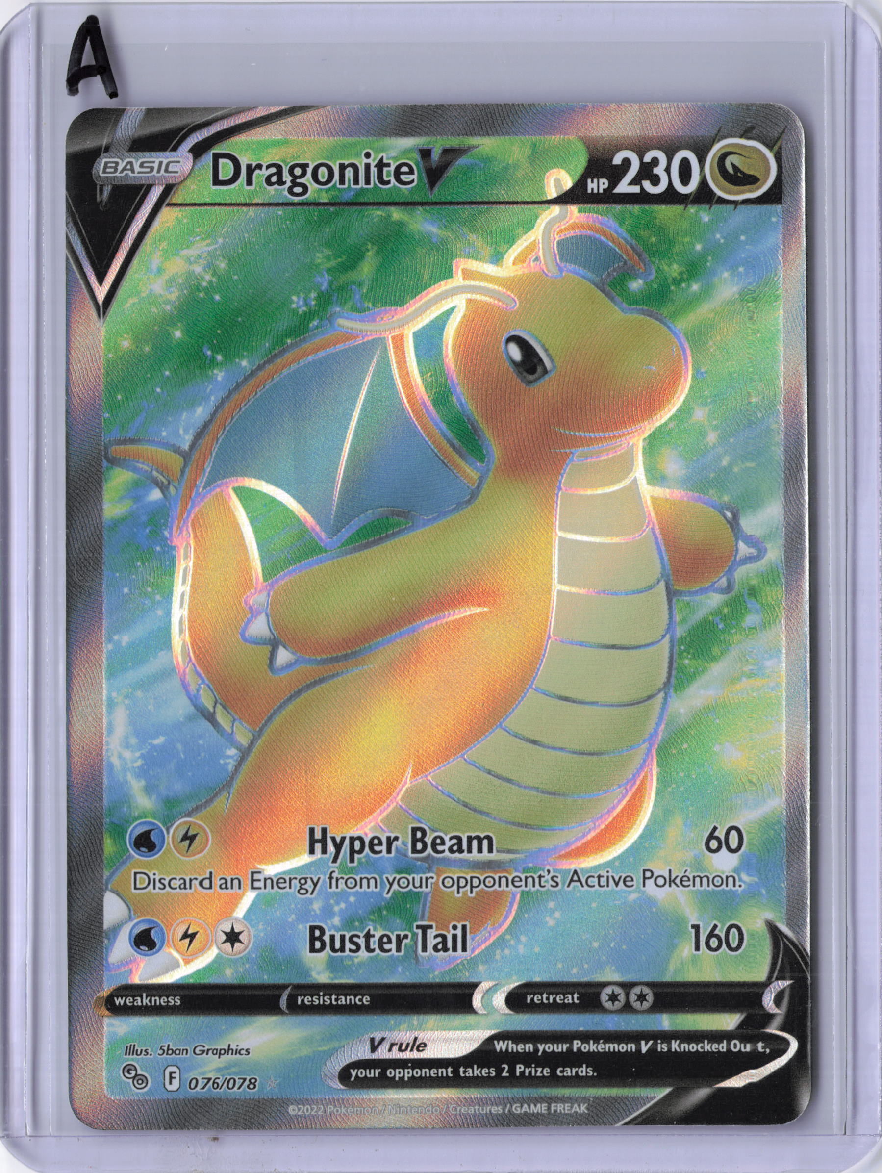 Dragonite V (Full Art) - Pokemon GO (PGO)