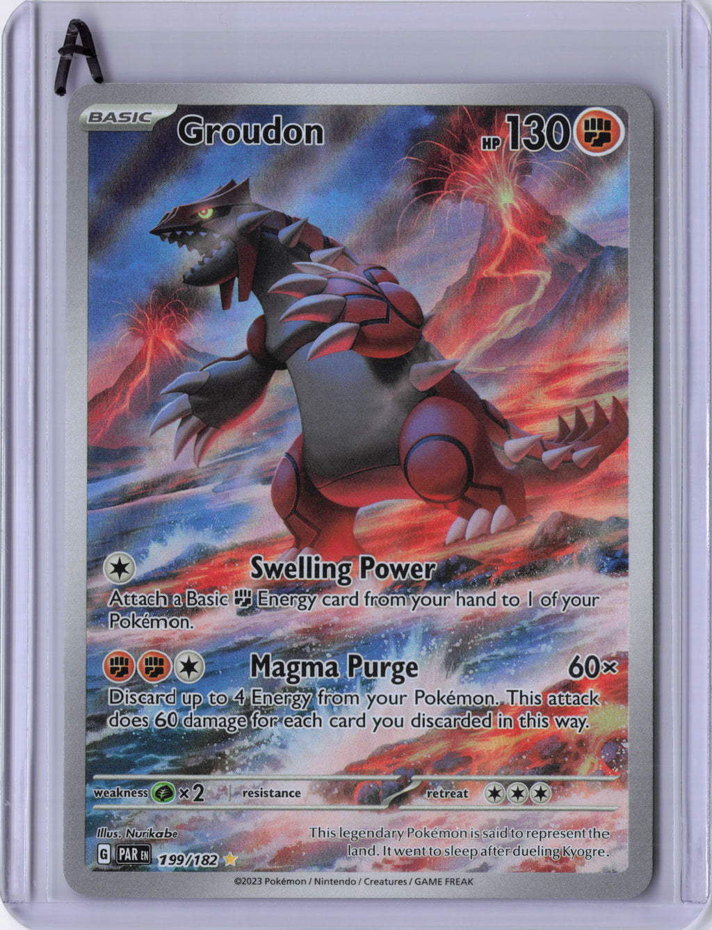 Groudon - 199/182 - SV04: Paradox Rift (PAR)