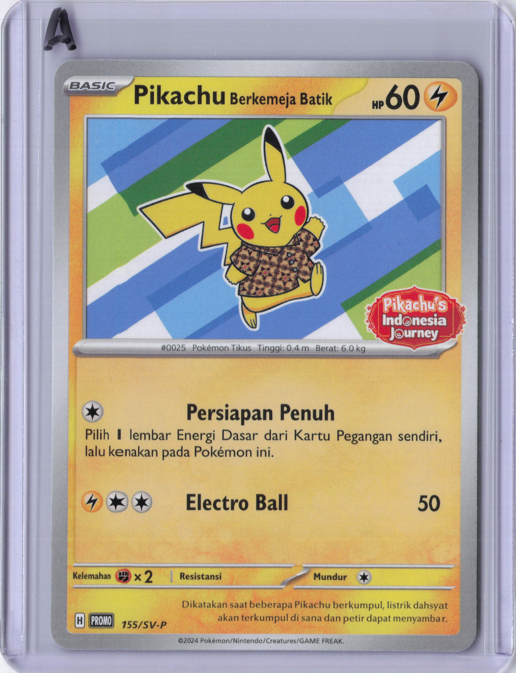 Indonesia Pikachu - 155/SV-P Promo
