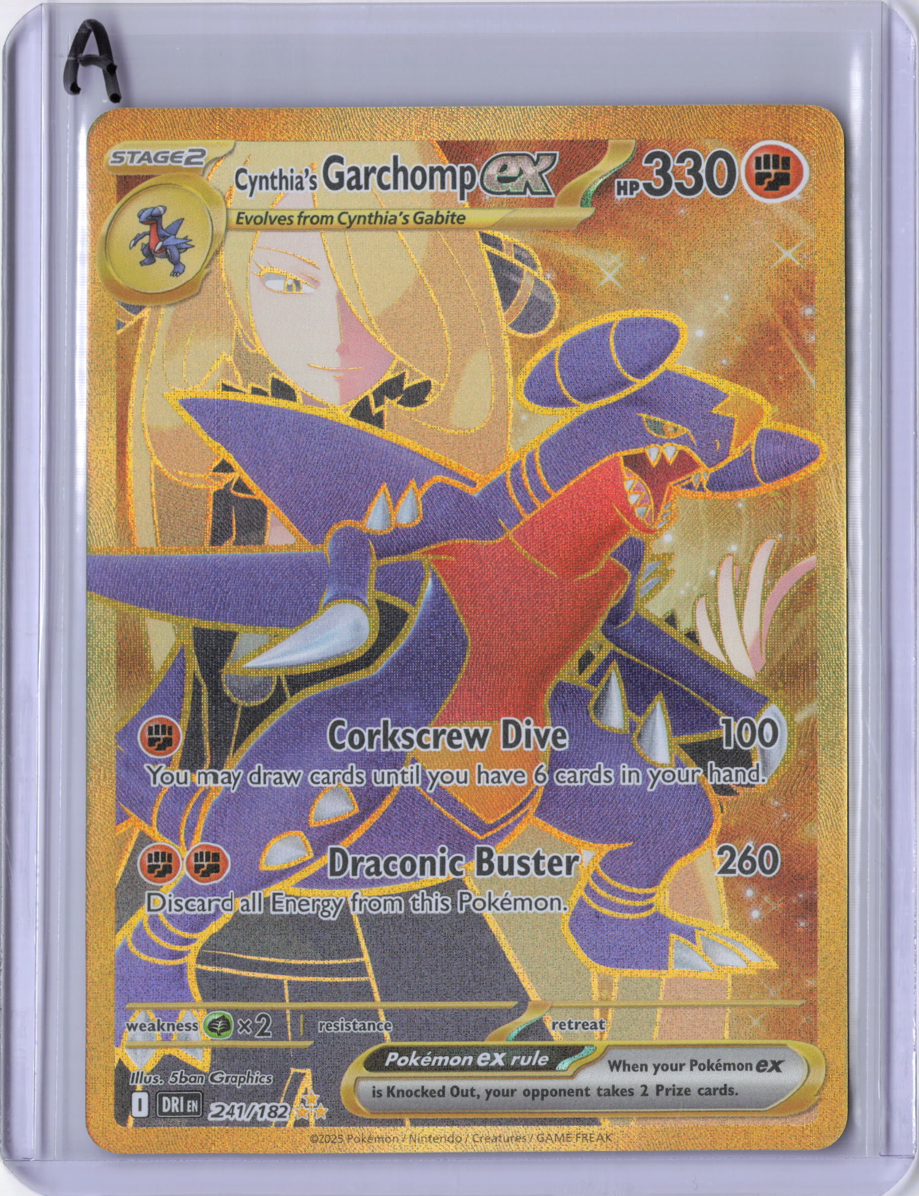 Cynthia's Garchomp ex - 241/182 - SV10: Destined Rivals (DRI)