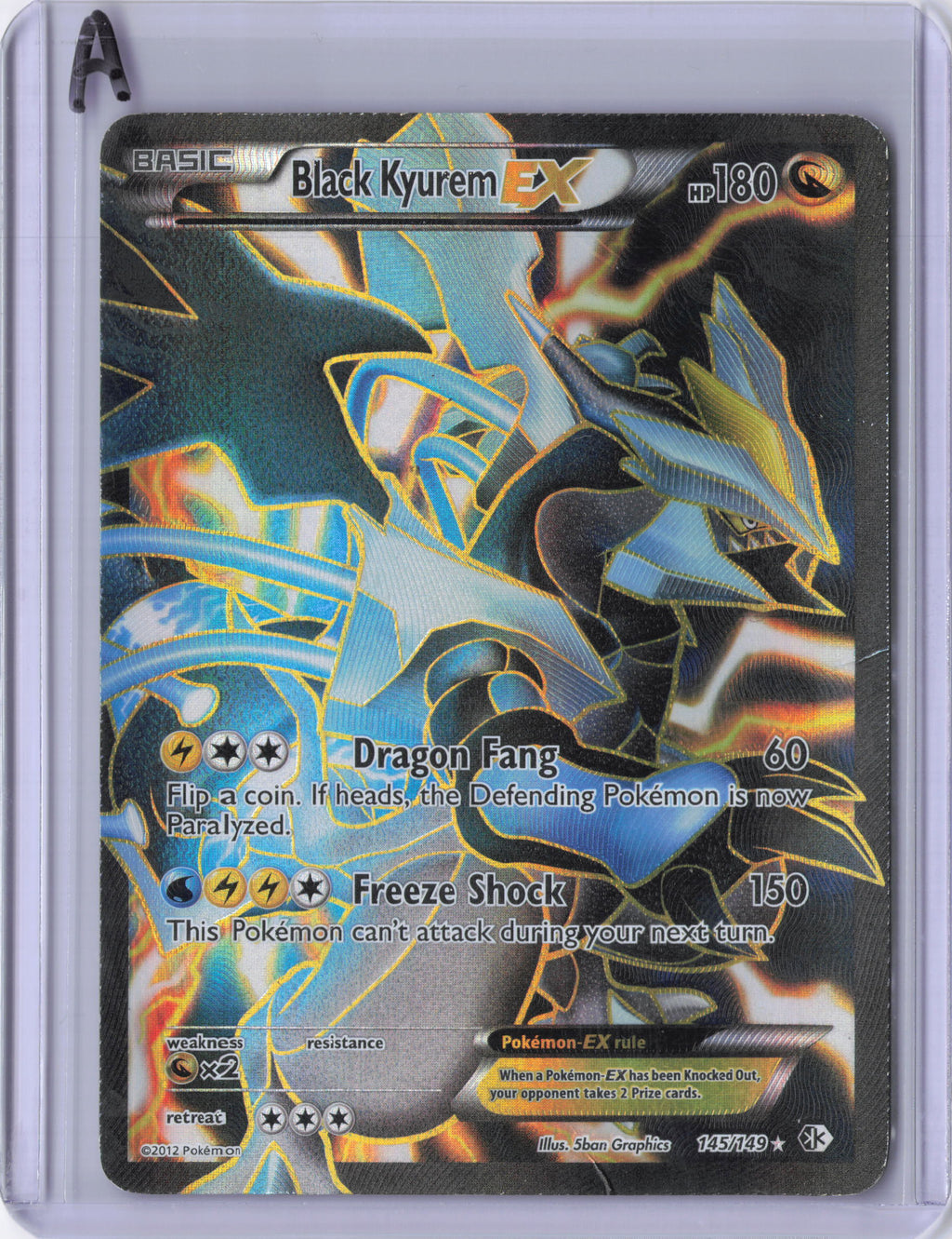 Black Kyurem EX (145 Full Art) - Boundaries Crossed (BCR) DMG