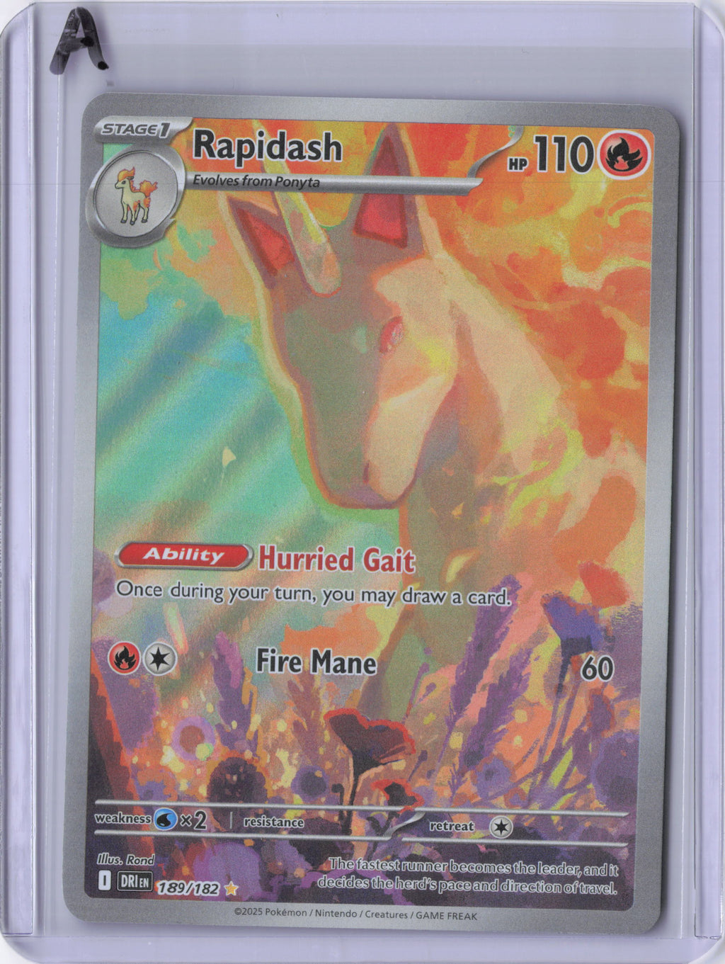 Rapidash - 189/182 - SV10: Destined Rivals (DRI)