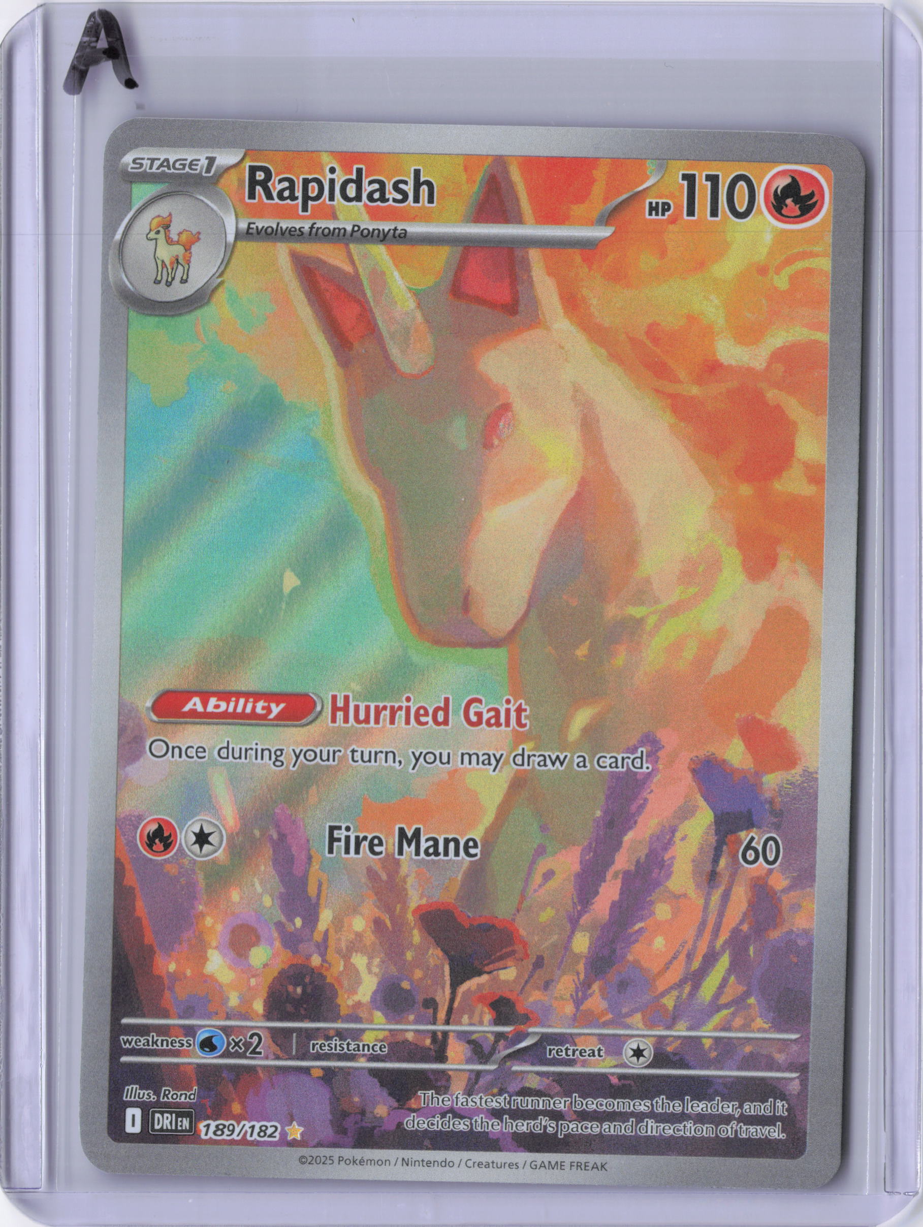 Rapidash - 189/182 - SV10: Destined Rivals (DRI)