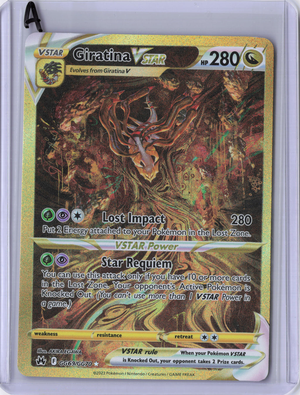 Giratina VSTAR (Secret) - SWSH: Crown Zenith: Galarian Gallery (CRZ:GG) LP