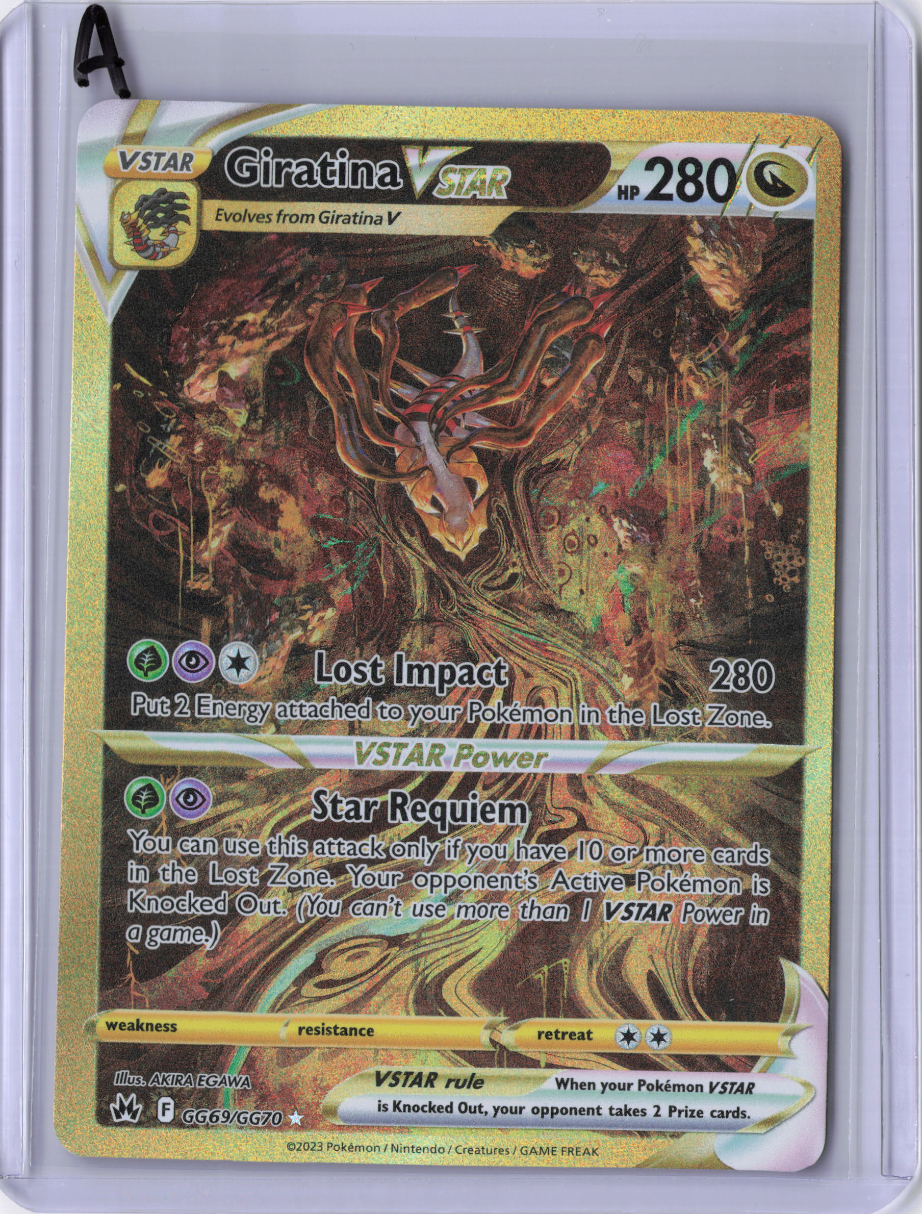 Giratina VSTAR (Secret) - SWSH: Crown Zenith: Galarian Gallery (CRZ:GG) LP