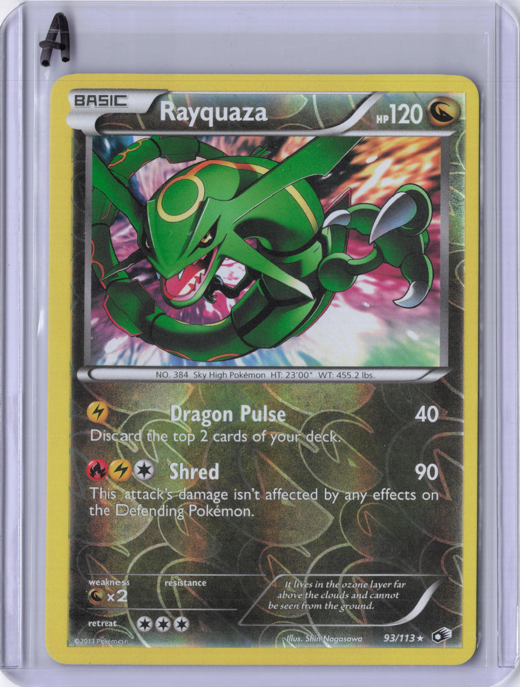 Rayquaza - Legendary Treasures (LTR) reverse holo MP