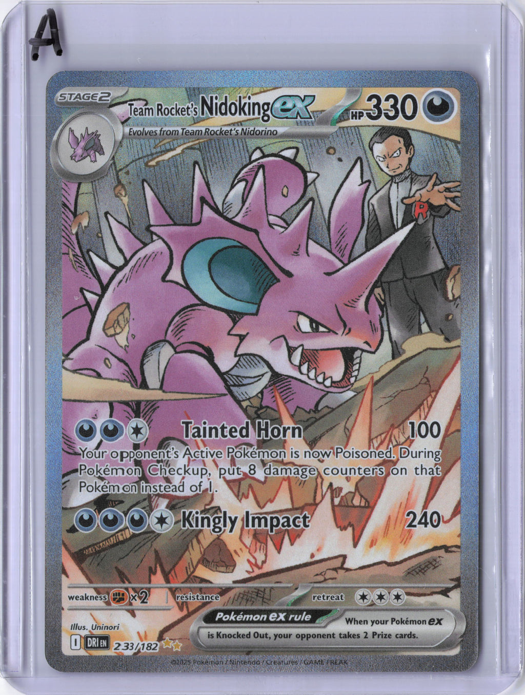 Team Rocket's Nidoking ex - 233/182 - SV10: Destined Rivals (DRI)