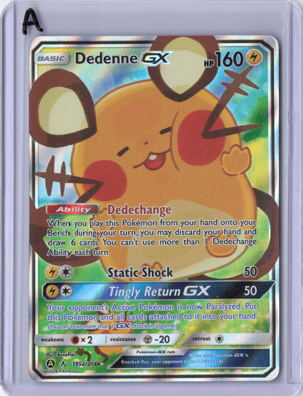 Dedenne GX - 195a/214 - Alternate Art Promos (PR)