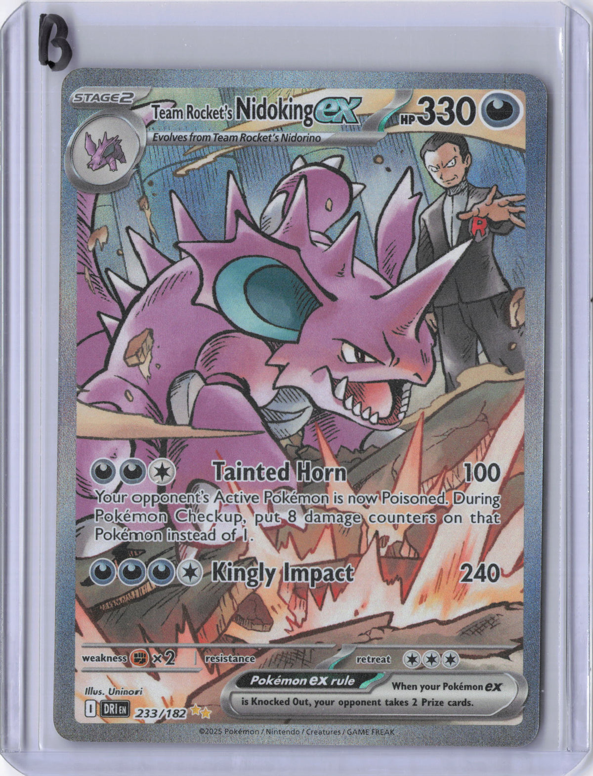 Team Rocket's Nidoking ex - 233/182 - SV10: Destined Rivals (DRI)