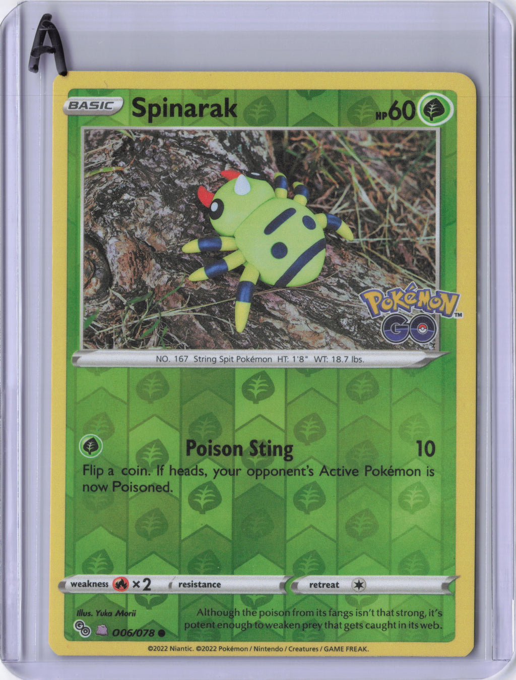 Spinarak (Peelable Ditto) - Pokemon GO (PGO)