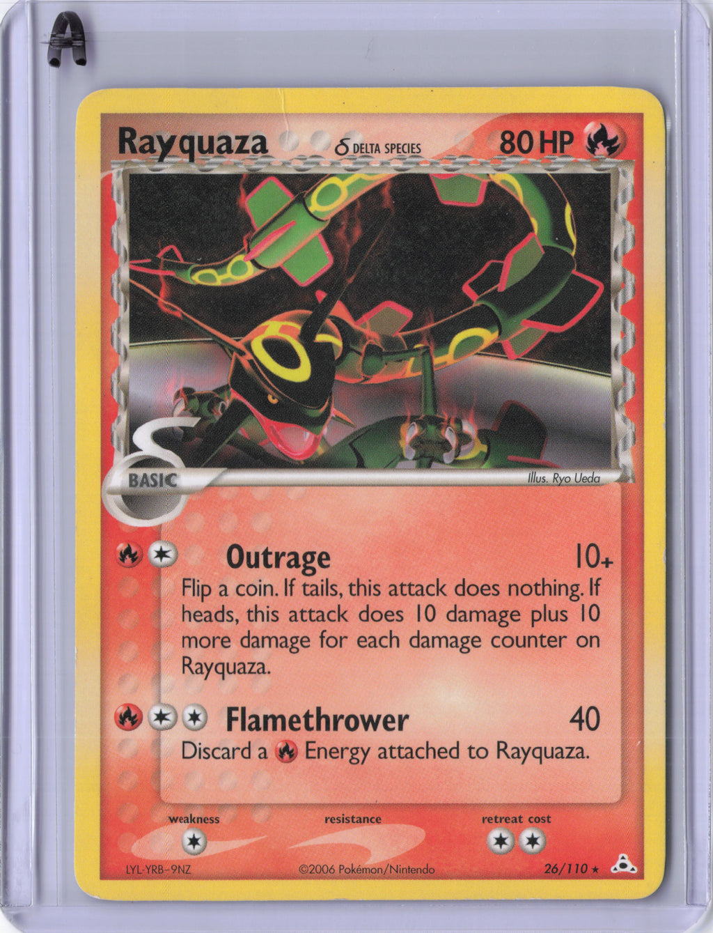 Rayquaza - 026/110 (Delta Species) - EX Holon Phantoms  DMG