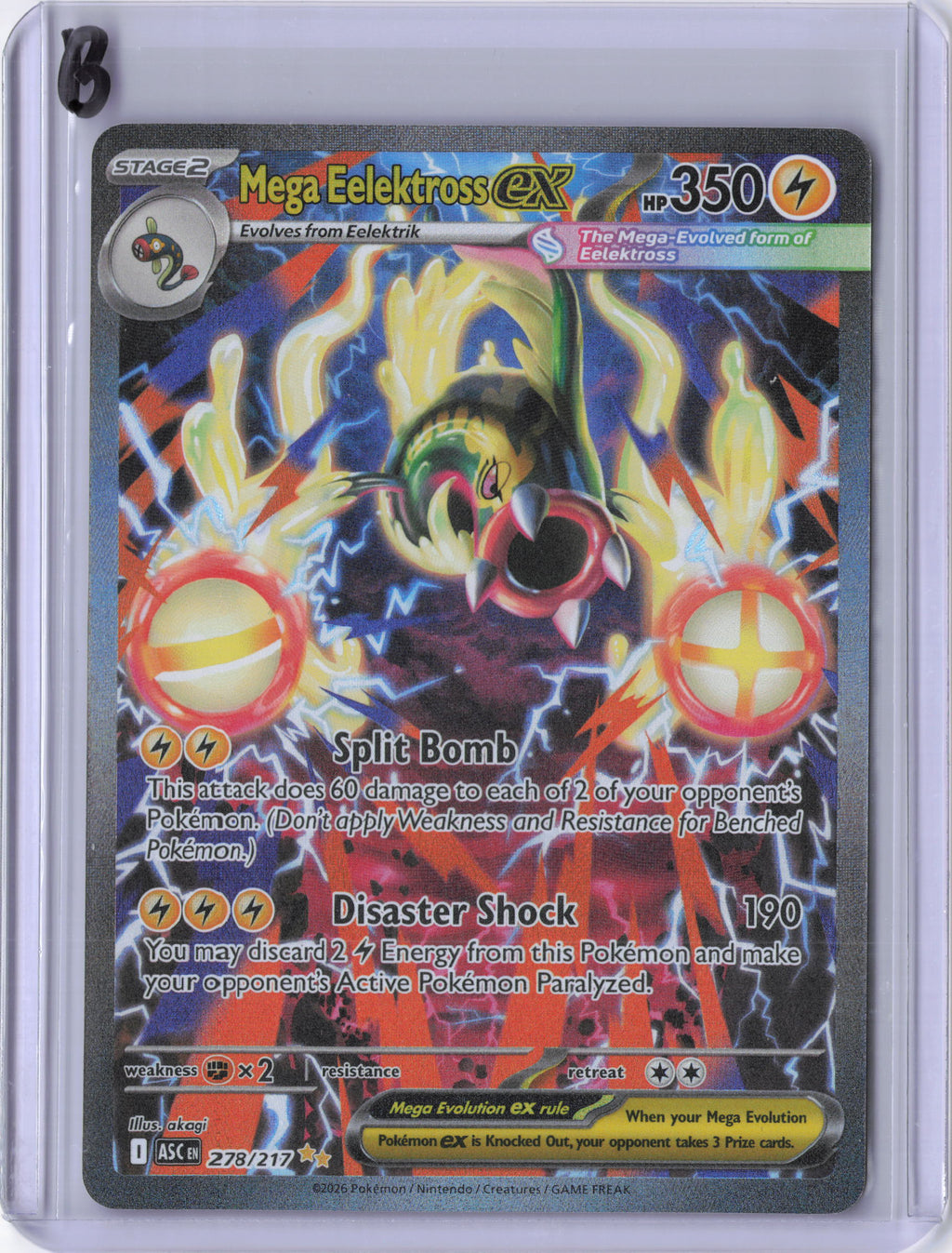 Mega Eelektross ex - 278/217 - ME: Ascended Heroes (ASC)