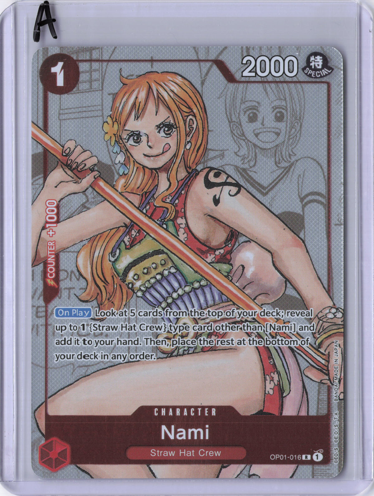 Nami - OP01-016 (Alternate Art) - One Piece Promotion Cards (OP-PR)