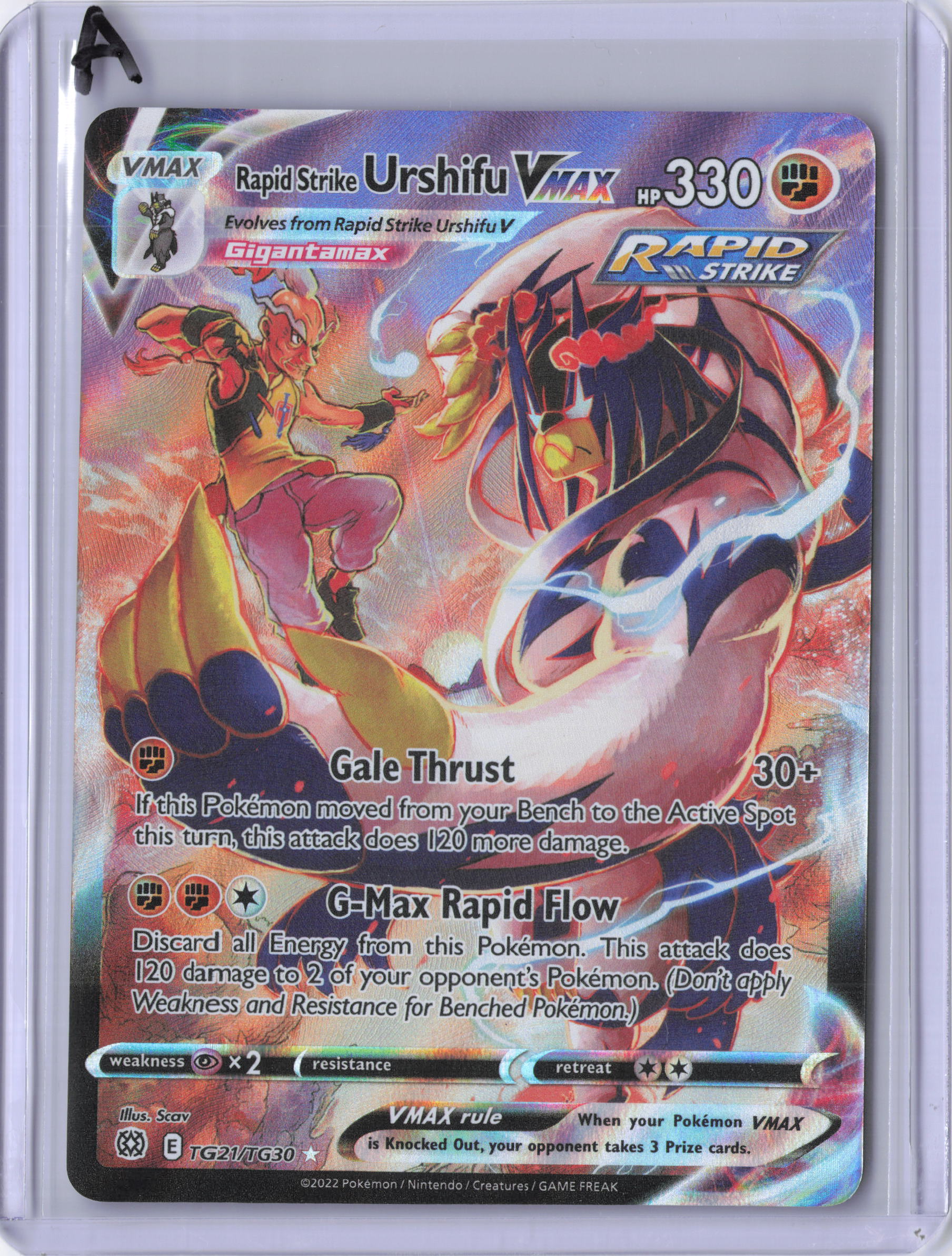 Rapid Strike Urshifu VMAX - SWSH09: Brilliant Stars Trainer Gallery (SWSH09:TG)