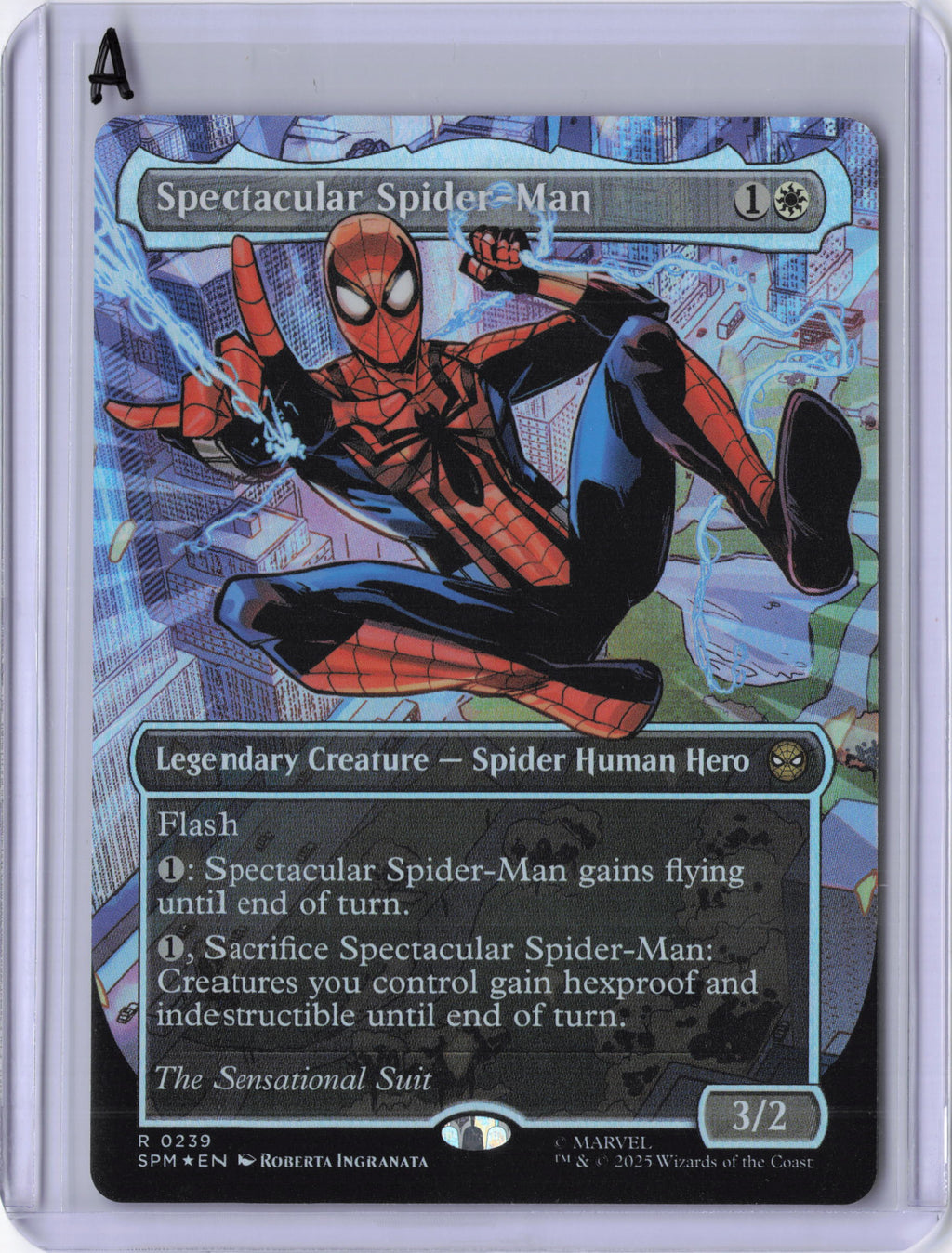 Spectacular Spider-Man (0239) (Borderless) (Textured Foil) - Marvel's Spider-Man (SPM)