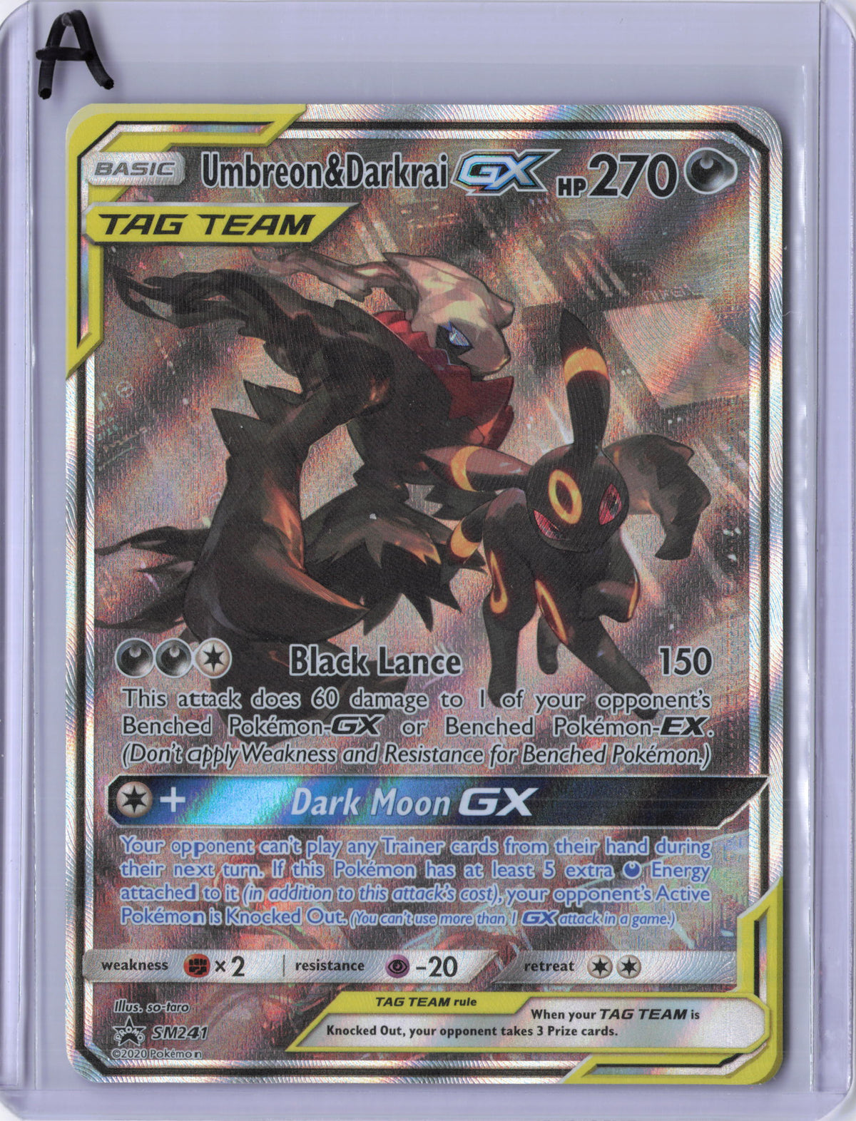 Umbreon & Darkrai GX - SM241 - SM Promos (SMP) (LP)