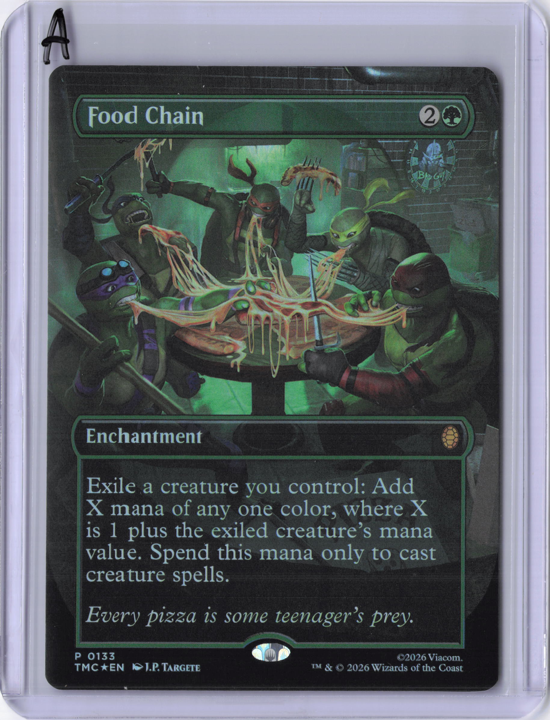 Food Chain (Borderless) - Commander: Teenage Mutant Ninja Turtles (TMC) (Foil)