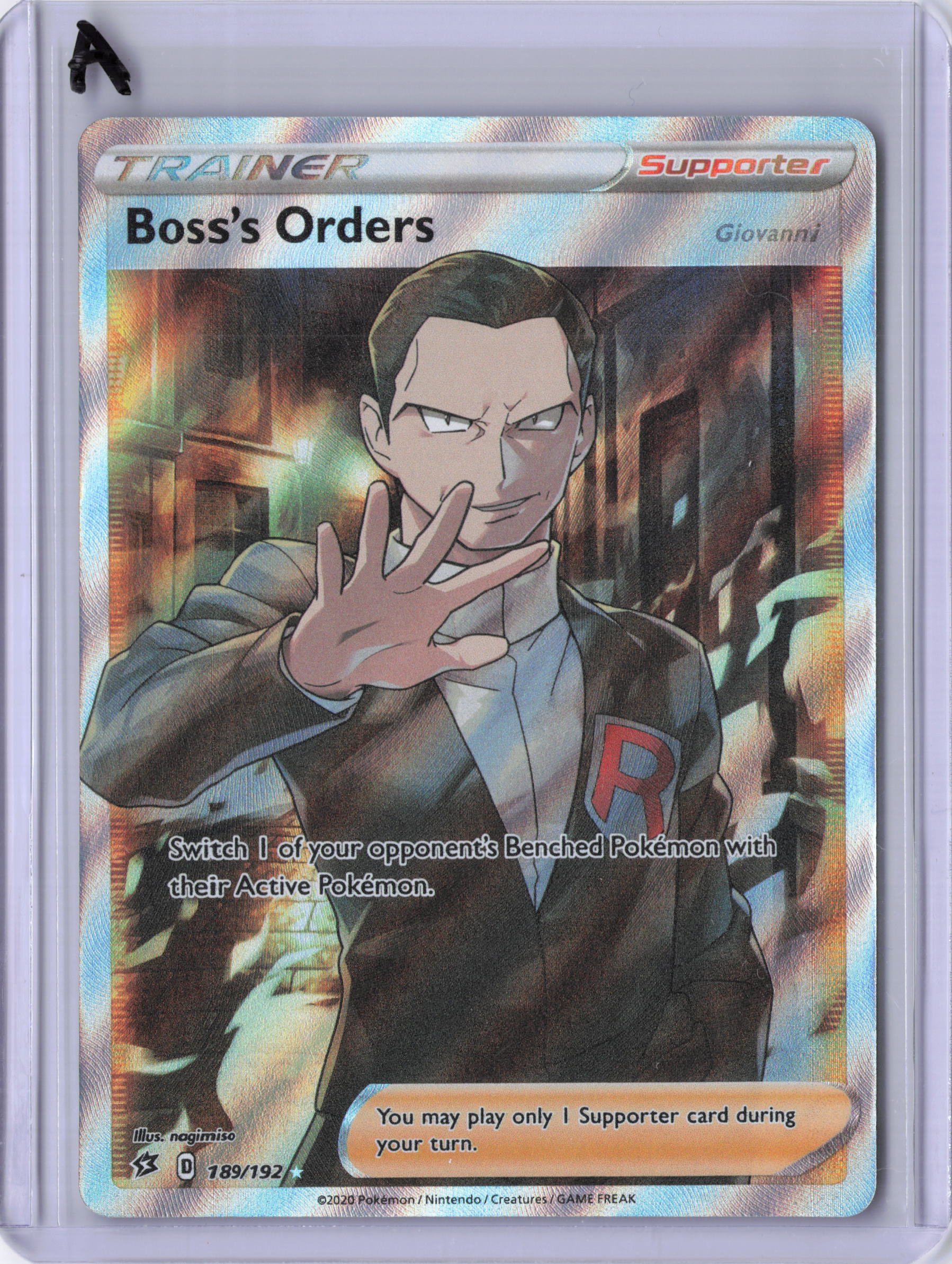 Boss's Orders (Full Art) - SWSH02: Rebel Clash (SWSH02)